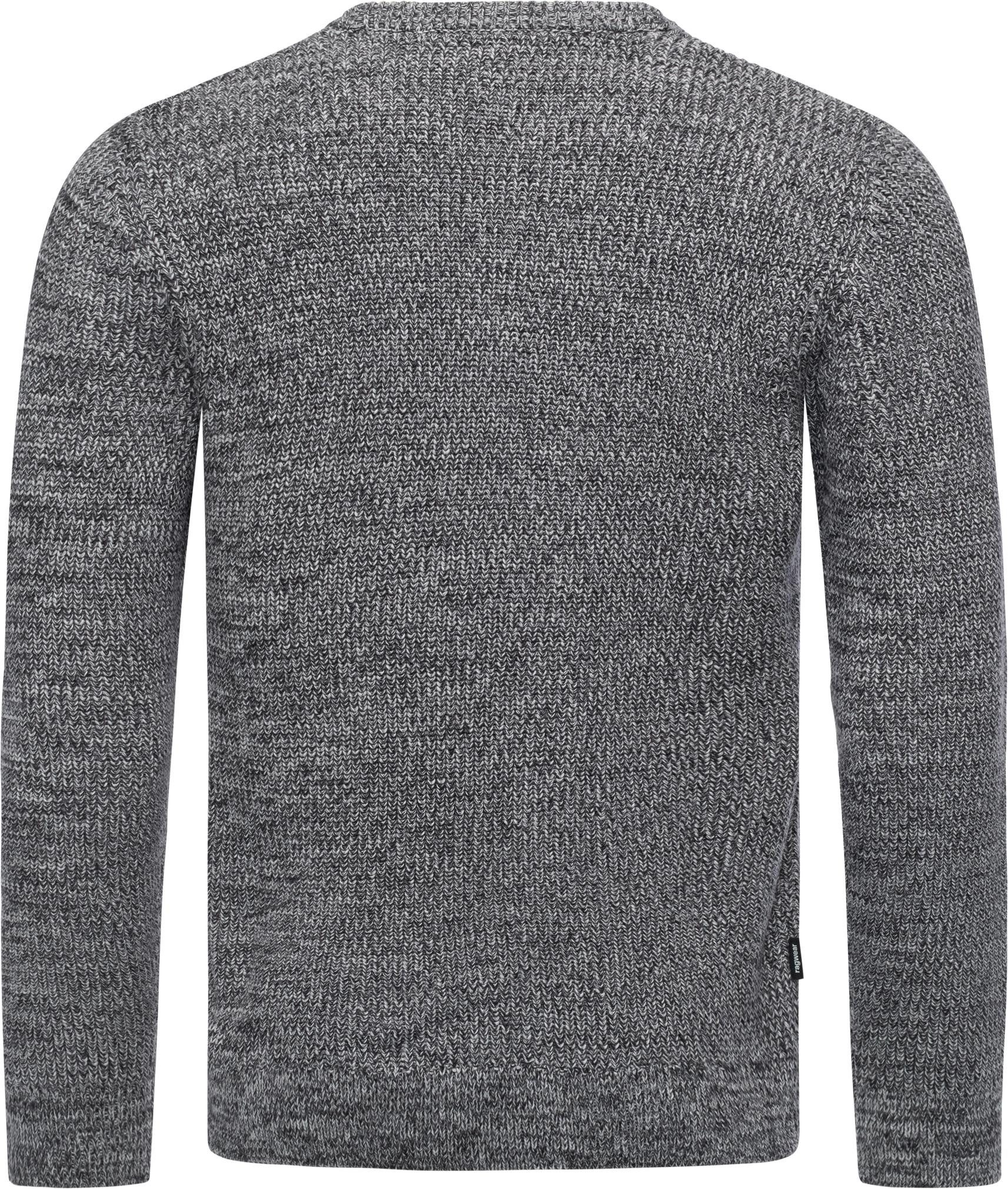 Ragwear Strickpullover Aralt stylischer Herren Sweatpullover mit Rippbündchen