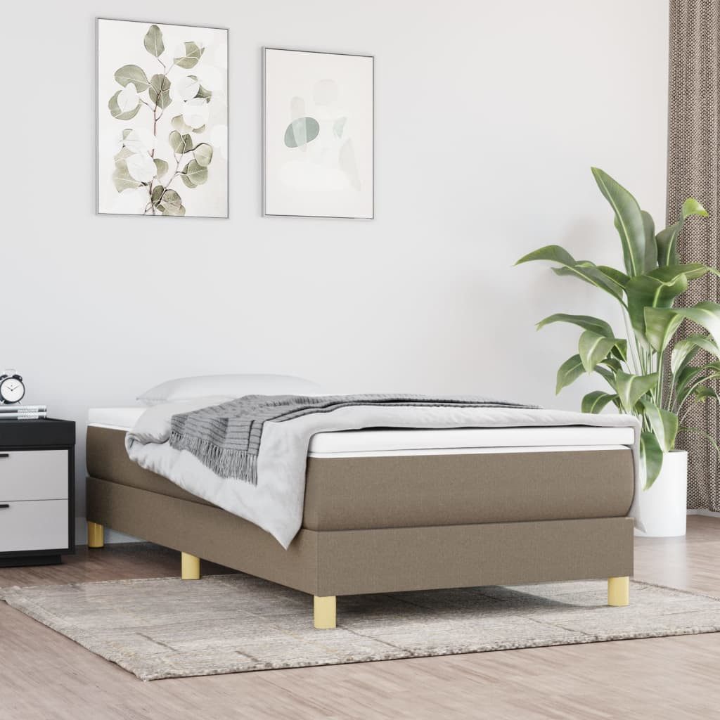 furnicato Bett Bettgestell ohne Matratze Taupe günstig online kaufen