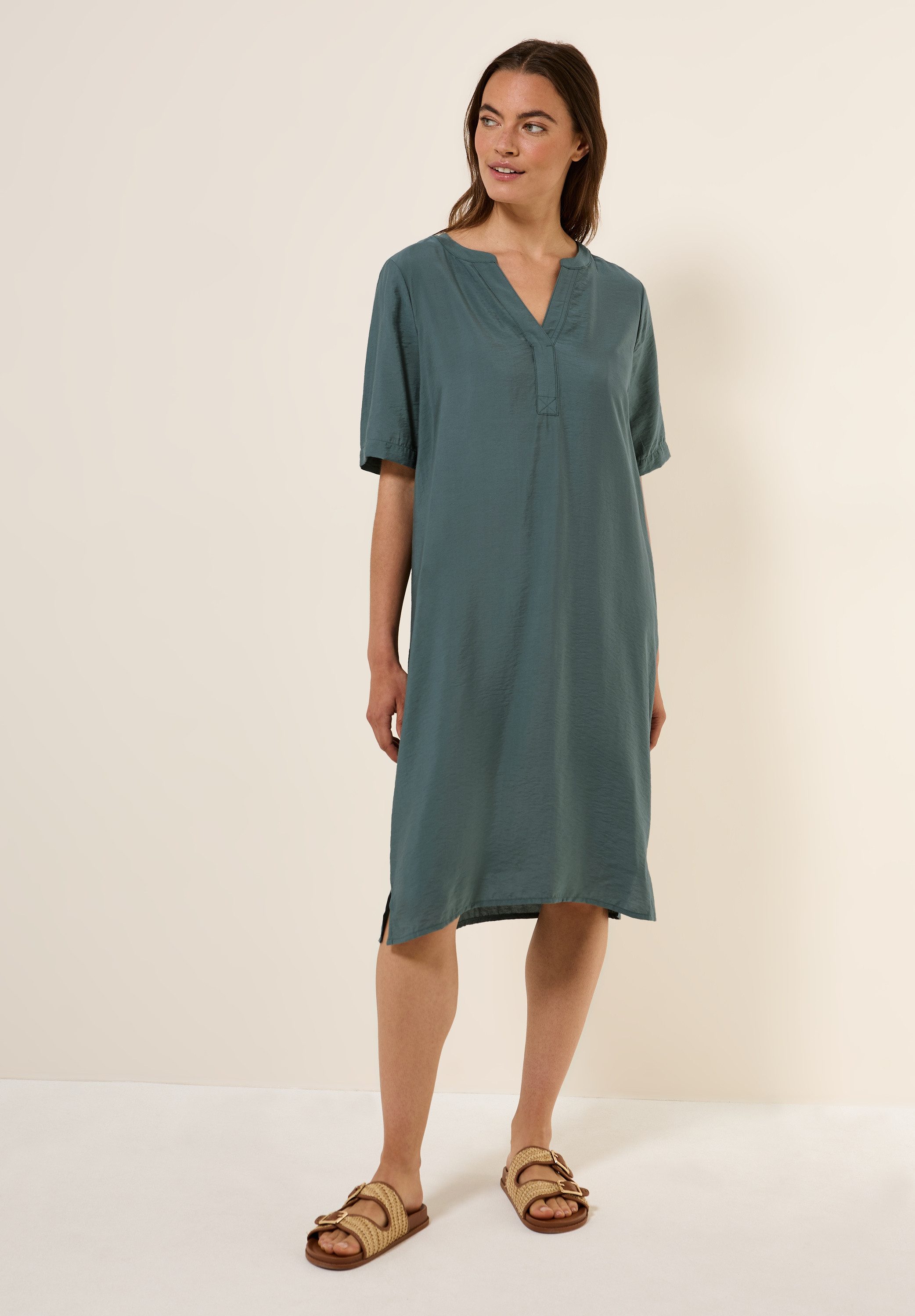 CECIL Shirtkleid in Unifarbe günstig online kaufen