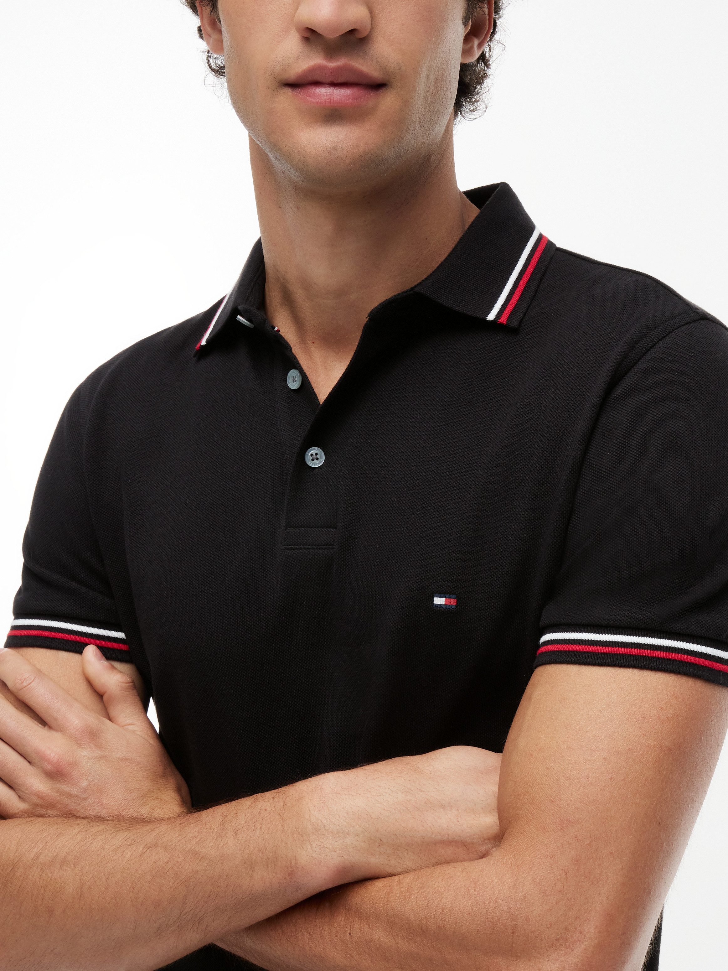 Tommy Hilfiger Poloshirt TIPPED SLIM FIT POLO mit Kontrast-Details
