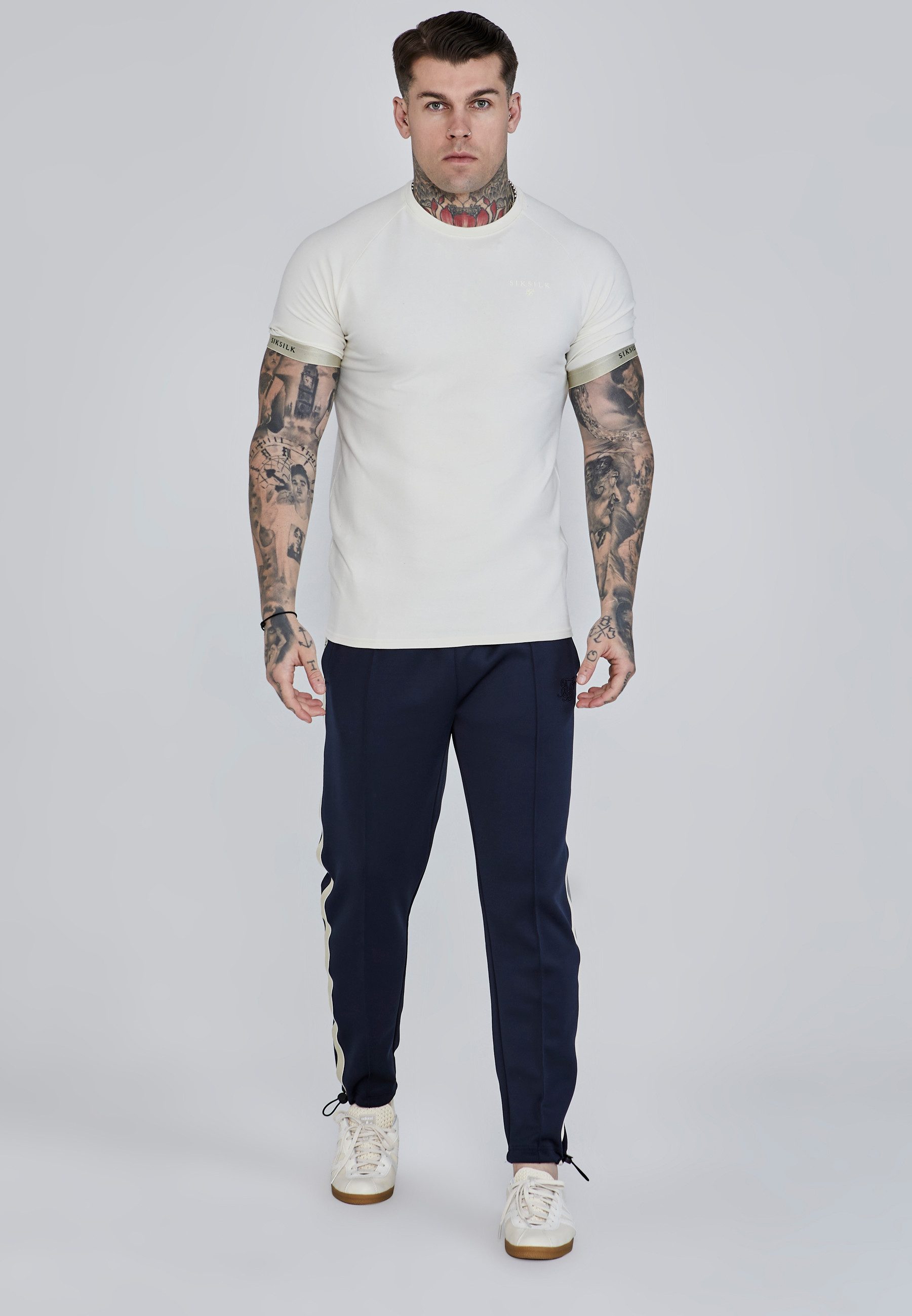 Siksilk Jogger Pants SikSilk Herren Marineblaue Smart Jogginghose günstig online kaufen
