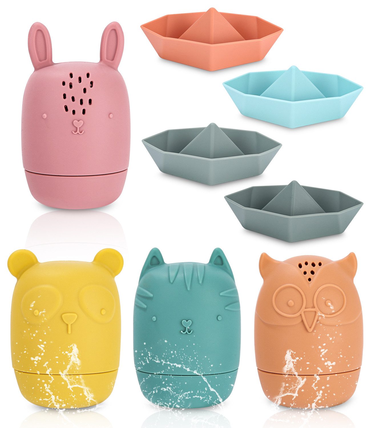 LEAZZLE Badespielzeug 8 Toy Badewanne Silikon, günstig online kaufen