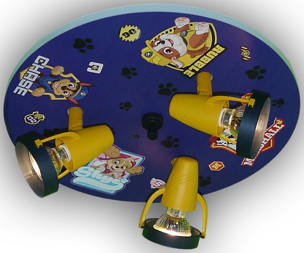 niermann Deckenleuchte Strahler Paw Patrol - Pawsitive Pups, Kinderzimmer, Kinderlampe