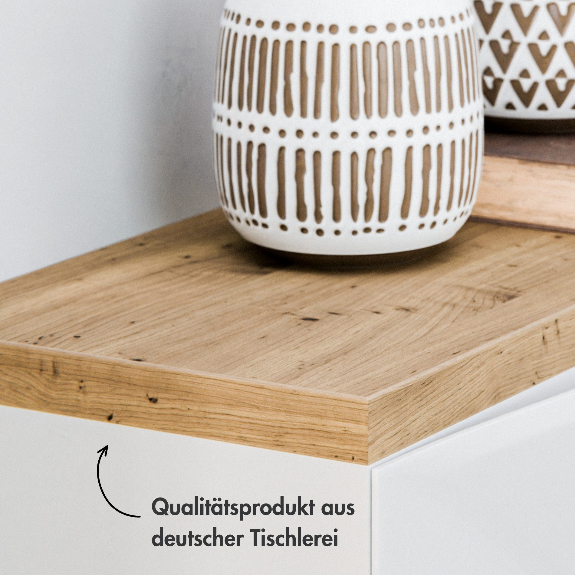 Clutter Cover cover plate for Trones shoe cabinet, oak-style wooden panel, top plate for placing on top