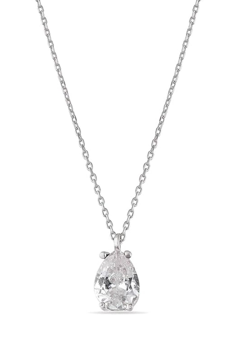 Einzelstück Kette mit Anhänger Einzelstück Halskette mit Tropfen Kristall A günstig online kaufen