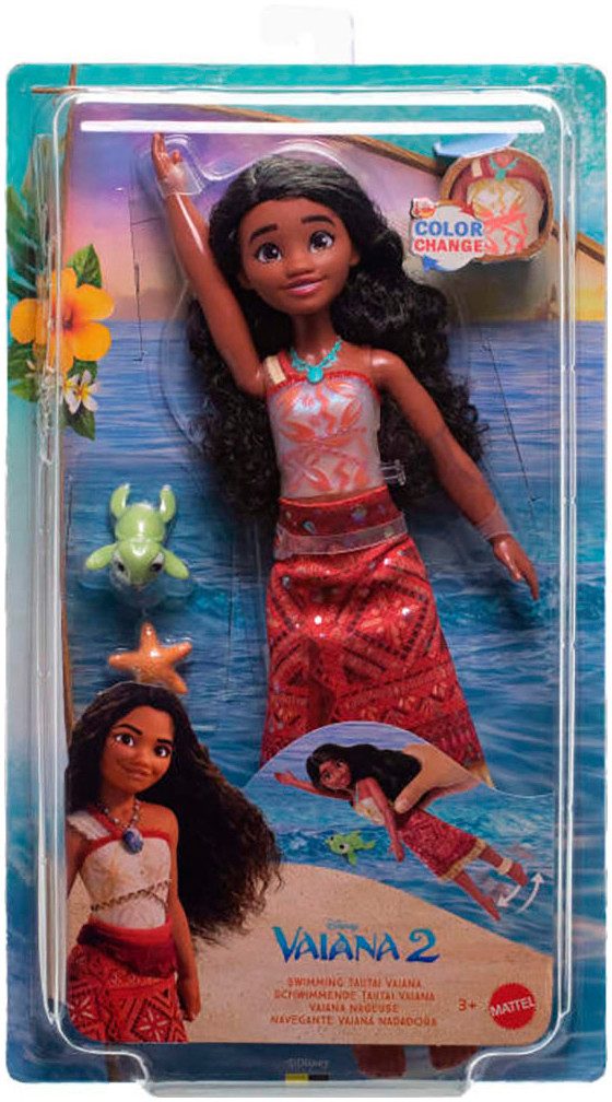 Mattel® Anziehpuppe Disney Vaiana 2, Schwimmende Tautai Vaiana, mit Farbwechselfunktion – Bild 5 von 5
