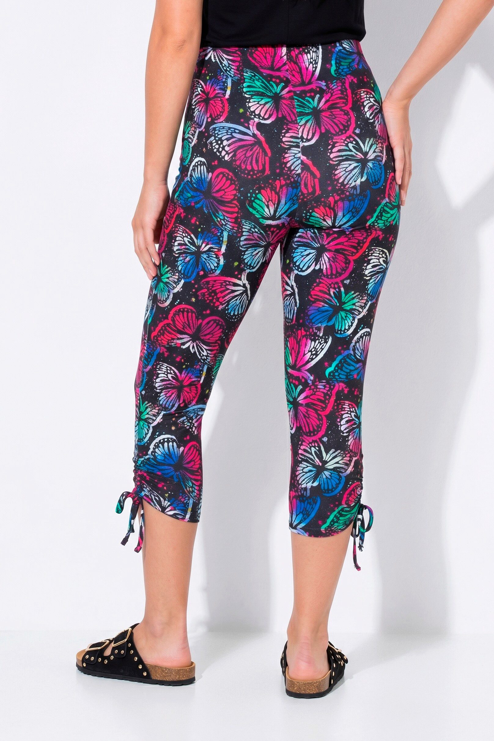 Angel of Style Leggings Capri-Leggings Schmetterlings-Muster