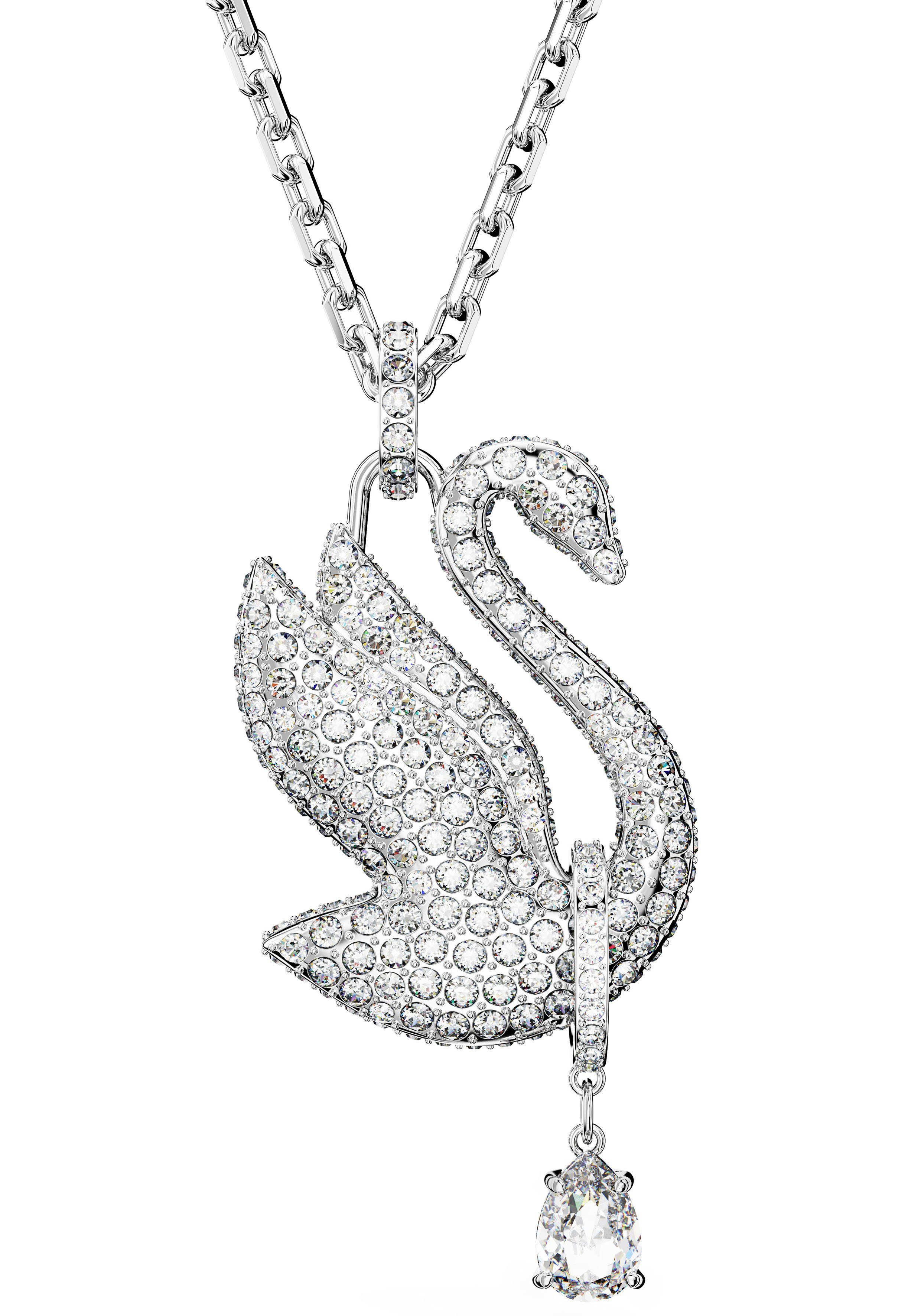 Swarovski Kette mit Anhänger Swarovski Iconic Swan, Schwan, 5647546, mit Swarovski® Kristall