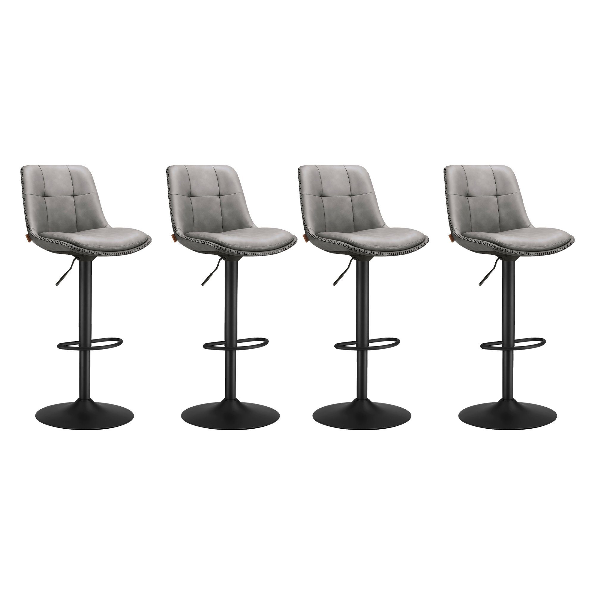 VASAGLE Barhocker Barstühle (Set, 4 St), höhenverstellbar, drehbar günstig online kaufen