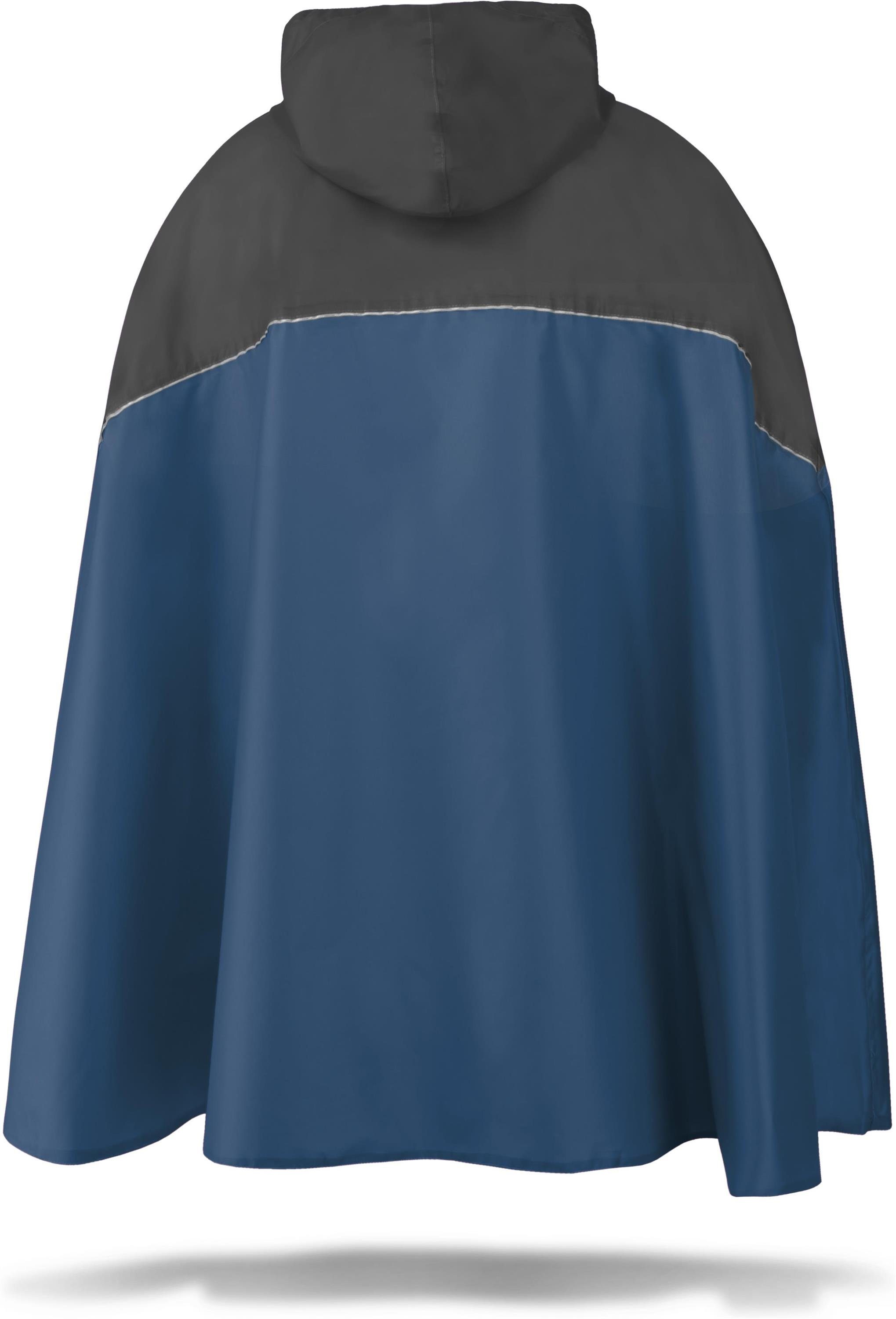 normani Regenponcho Unisex Regenponcho wasserdicht Cherrapunji mit Kapuze - 12000 mm Wassersäule - 3M™-Reflektor