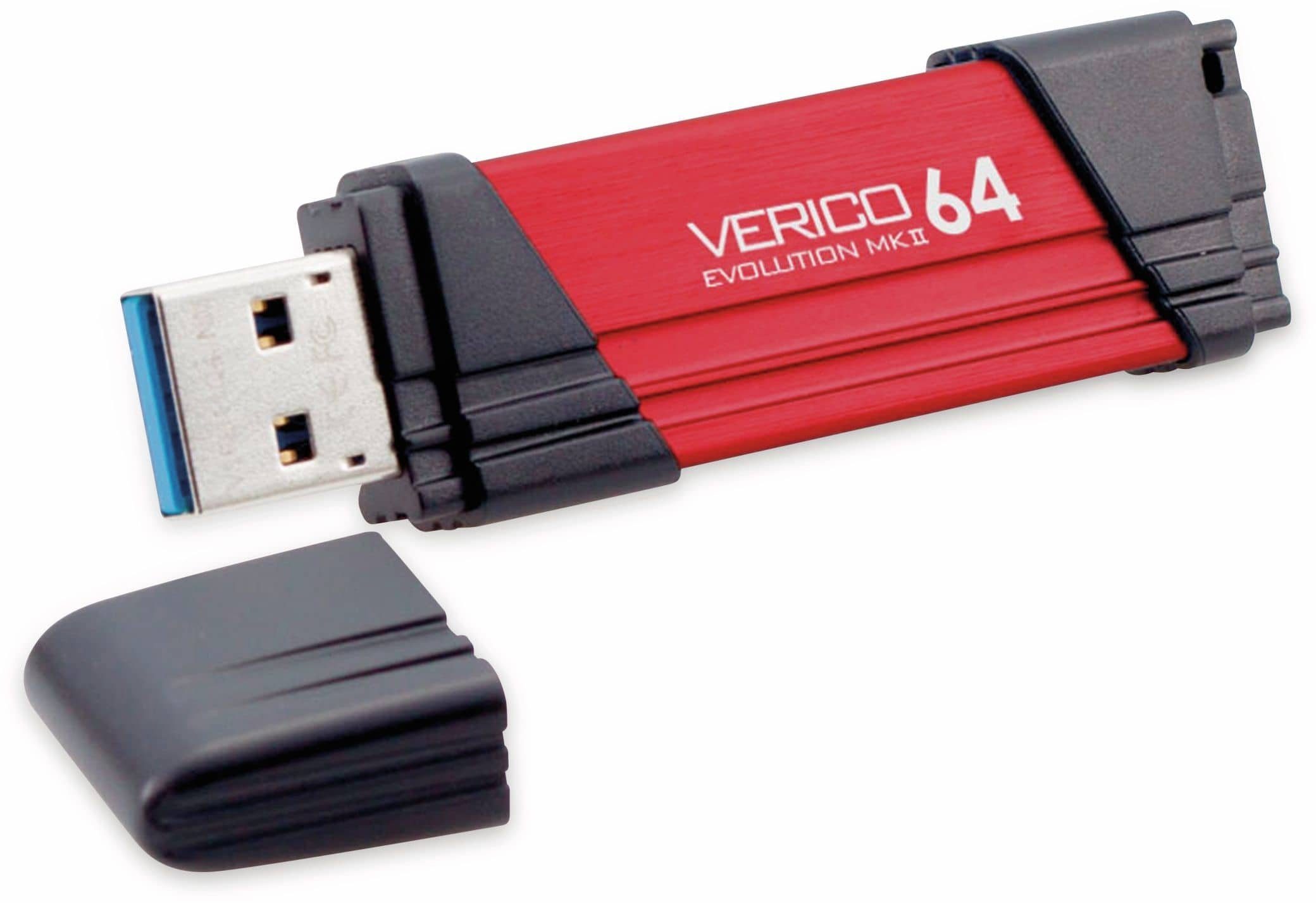 Verico VERICO USB3.1 Stick Evolution MK-II, 64 GB, rot USB-Stick