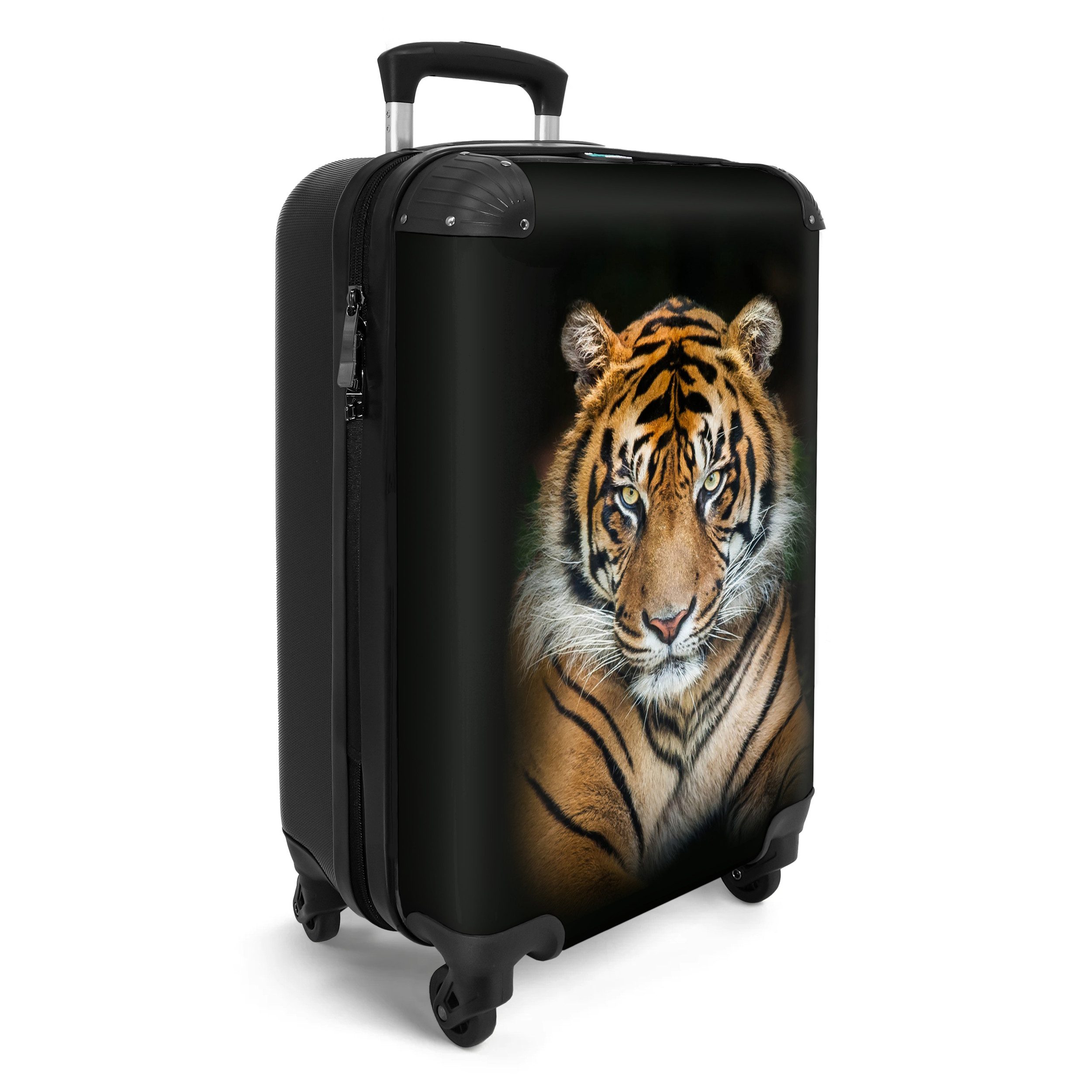 NoBoringSuitcases.com© Hartschalen-Trolley Tiger - Schwarz - günstig online kaufen