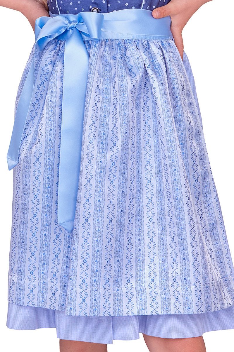 Isar-Trachten Dirndl Kinderdirndl 3tlg. - AMEA - denim/hellblau