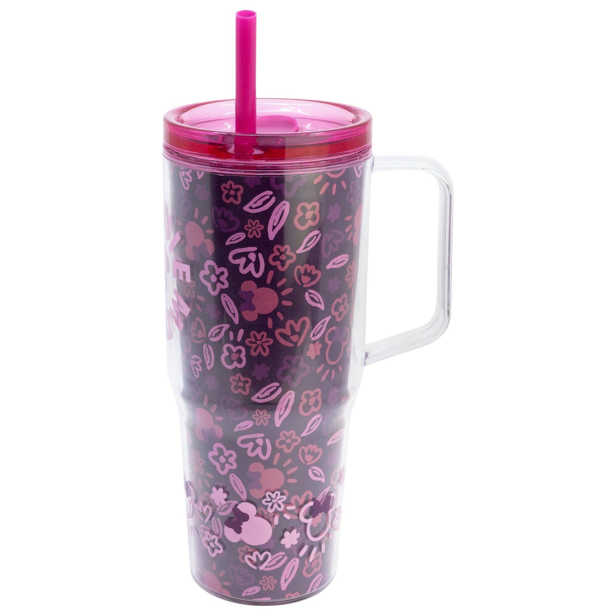 Disney Coffee-to-go-Becher Disney Minnie Maus XL Iso Kaffeebecher Thermobecher To-Go, 1-tlg., Kusnstsoff, 860 ml