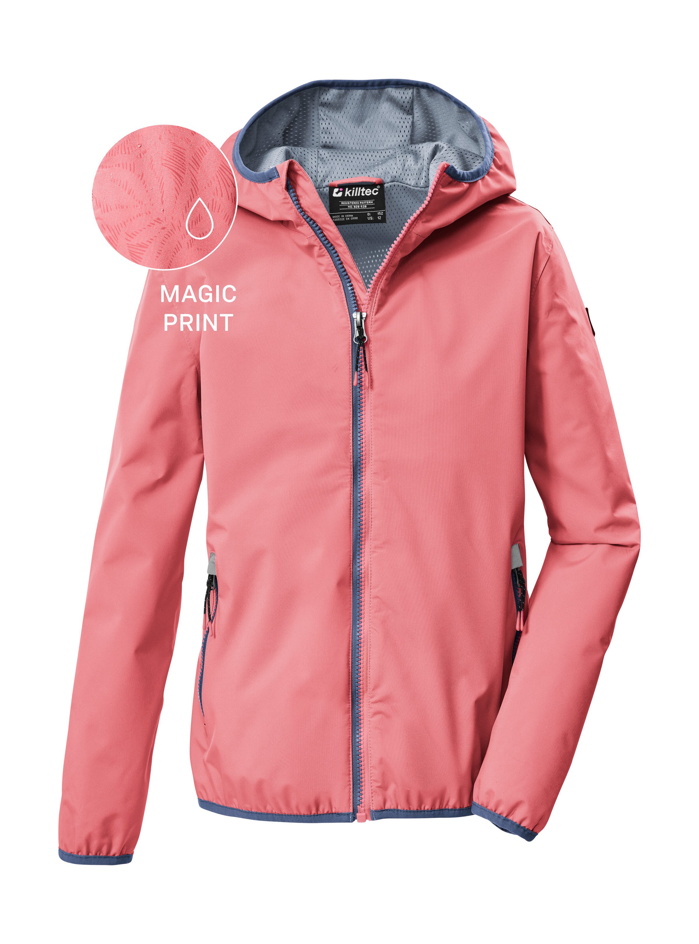 Killtec Funktionsjacke KOS 156 GRLS JCKT Wind- und wasserdichte Mädchenjacke mit Magic Print