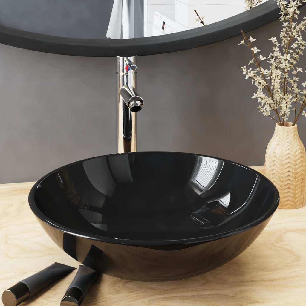 vidaXL Waschbecken Badezimmer Waschbecken mit Wasserhahn günstig online kaufen