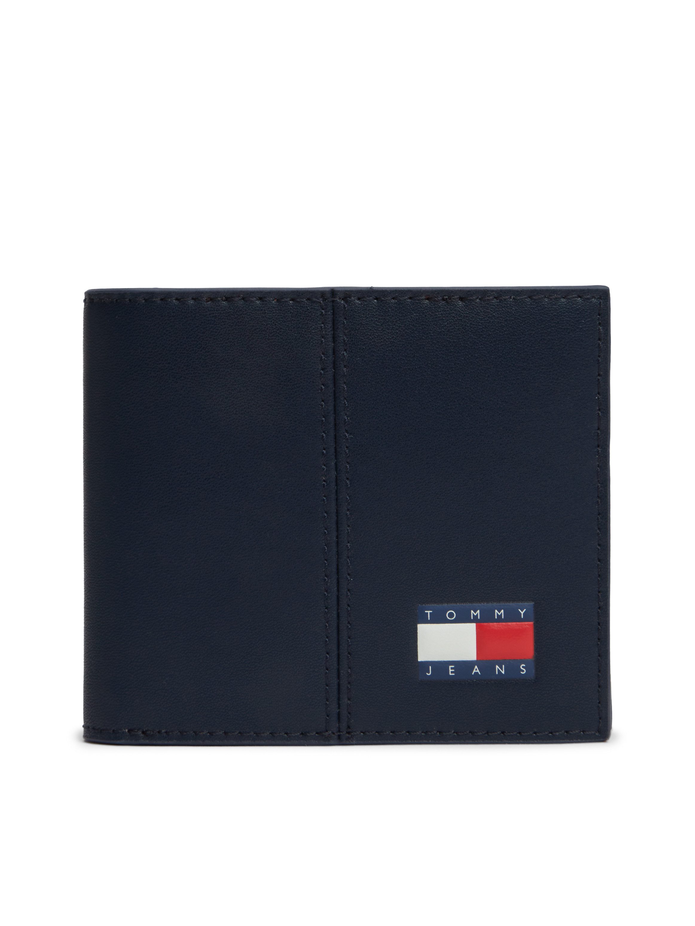 Tommy Jeans Geldbörse TJM HERITAGE LEATHER CC & COIN, Unisex Geldbeutel, Portemonnaie, Money Pocket mit Logoschriftzug