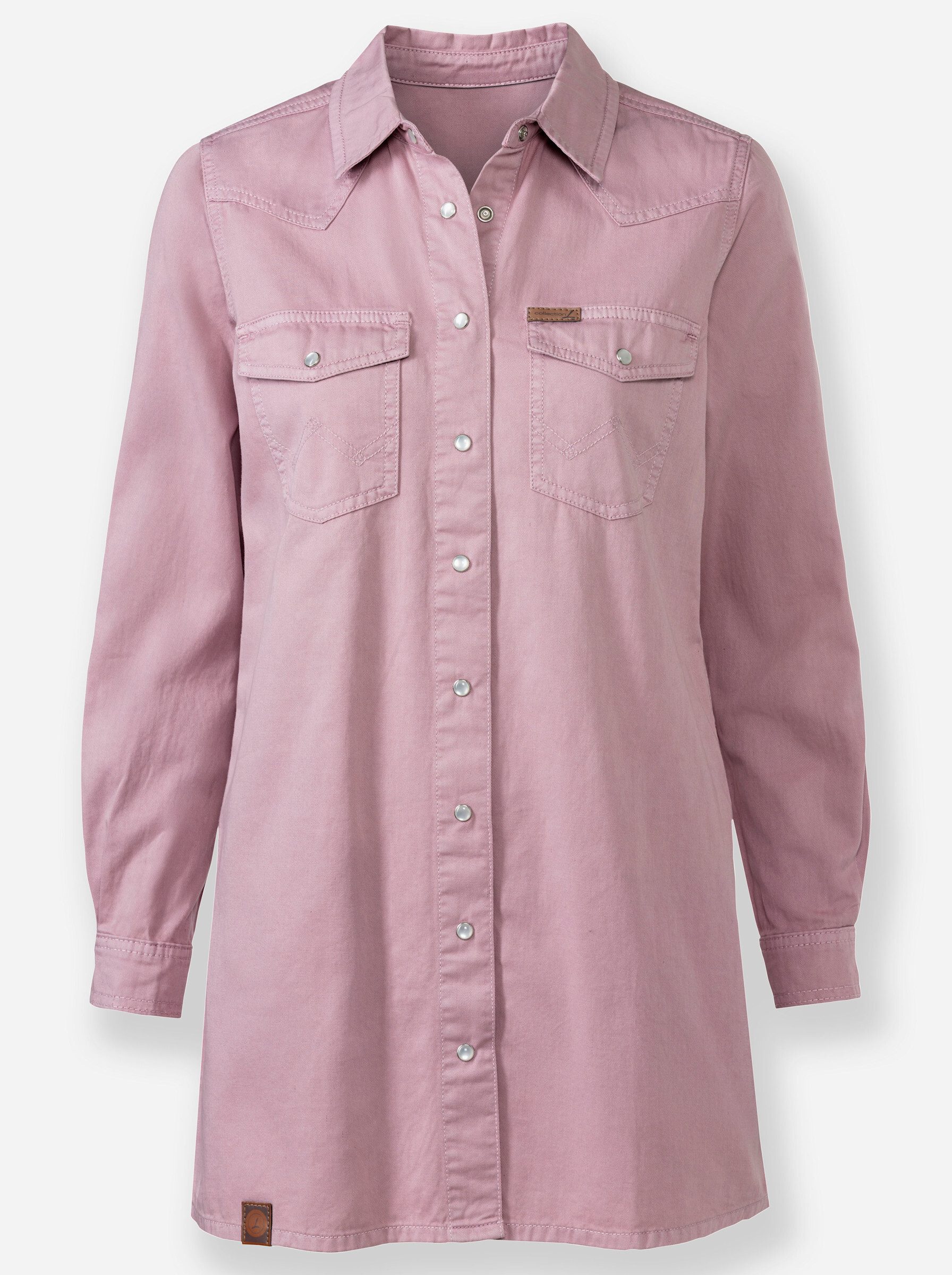 Witt Klassische Bluse Jeans-Longbluse Langarm