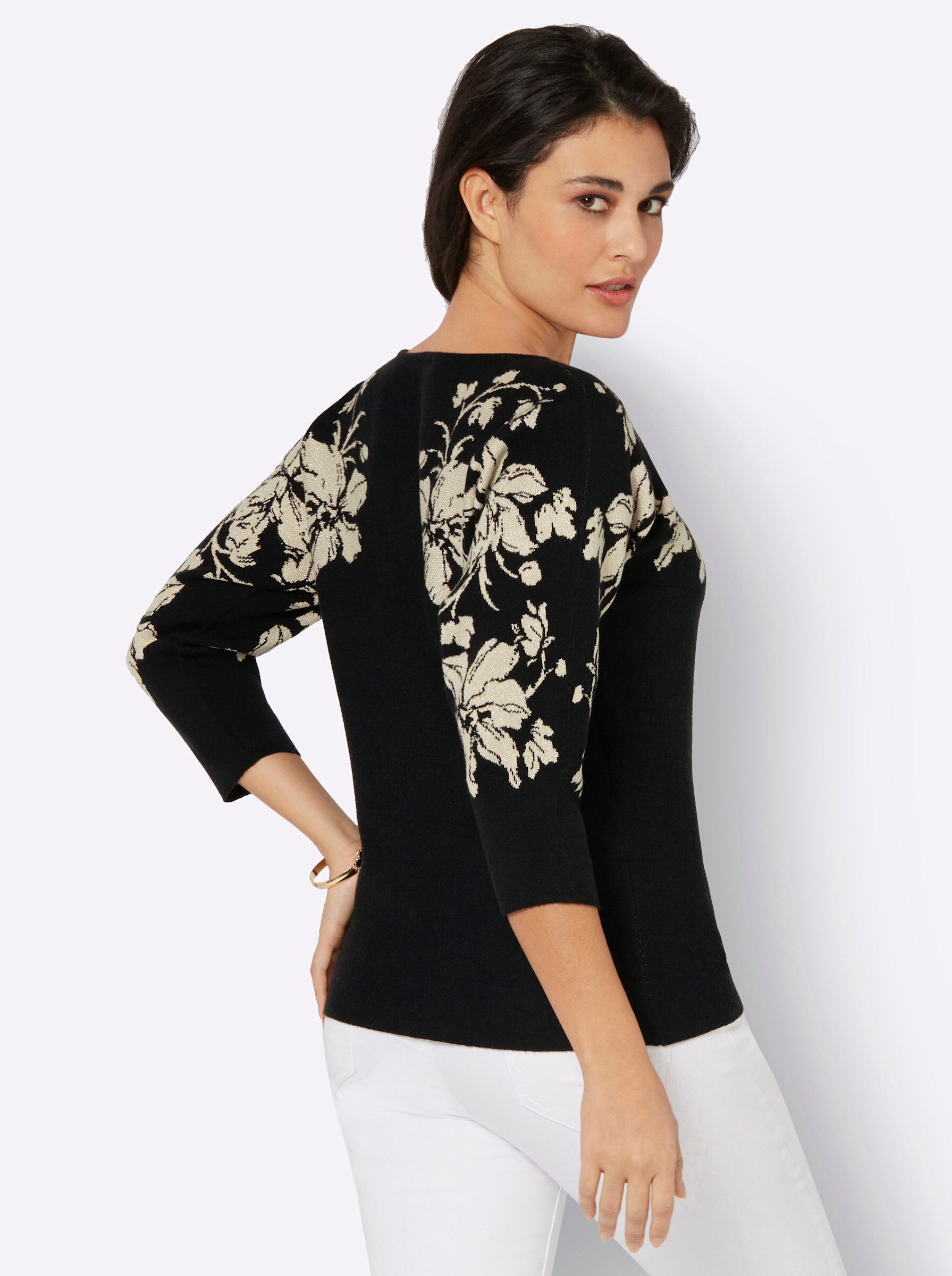 creation L Strickpullover Fledermauspullover .