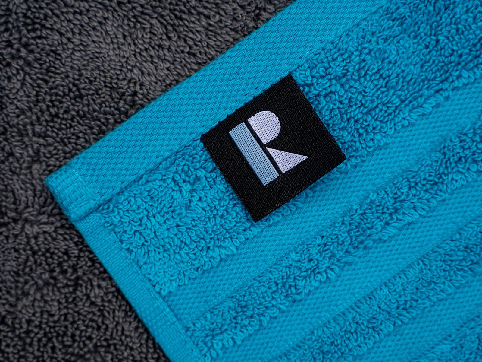 schwarz Handtücher (2-St), mit Badaustattung cm Uni Walkfrottee Farben in Rapp 50x100 Handtuch-Set ca. 100% Bordüre Verona, Baumwolle