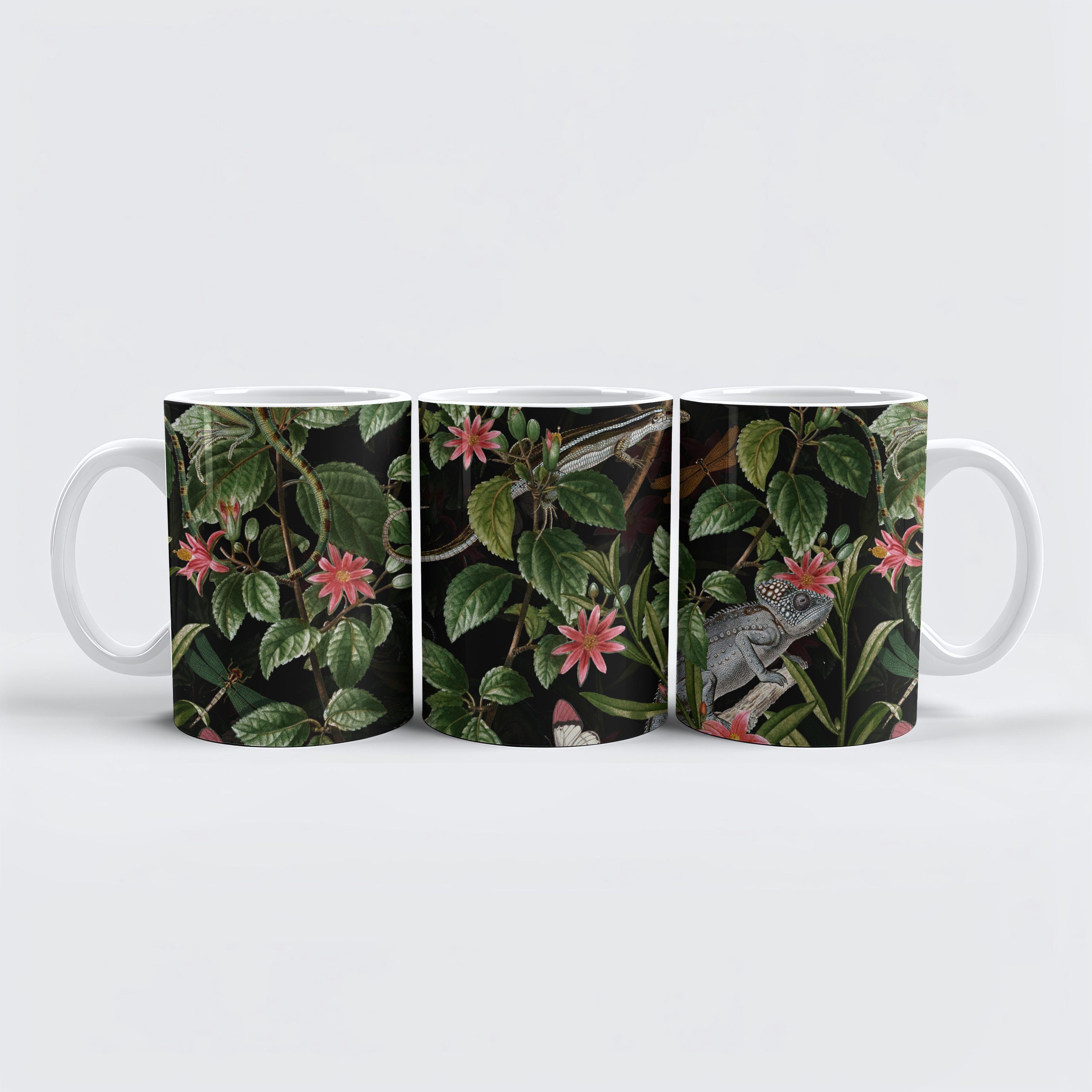raxxa Tasse "Dschungel-Nächte in Vintage- Mitternachtszauber", 1-tlg., Keramik