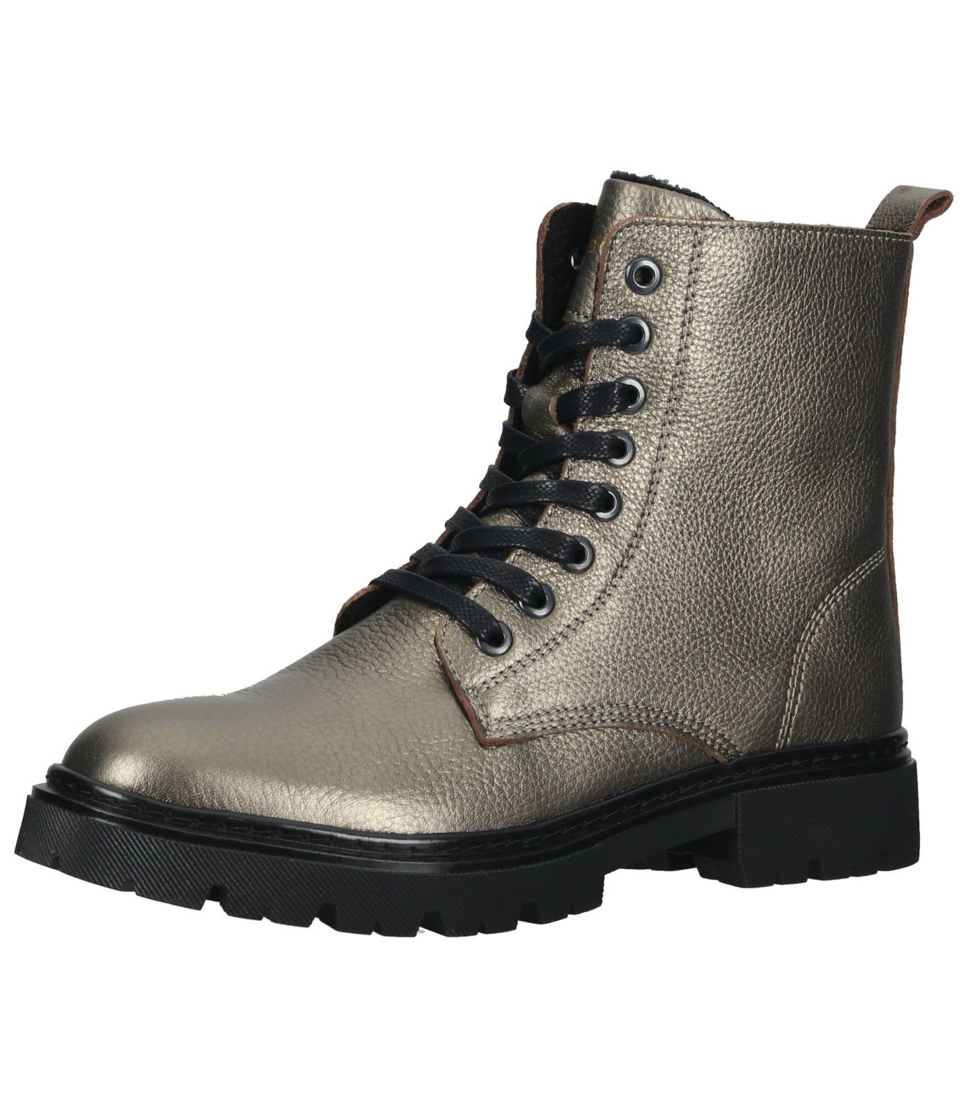 Leder Gold Stiefelette Winterstiefel Bullboxer