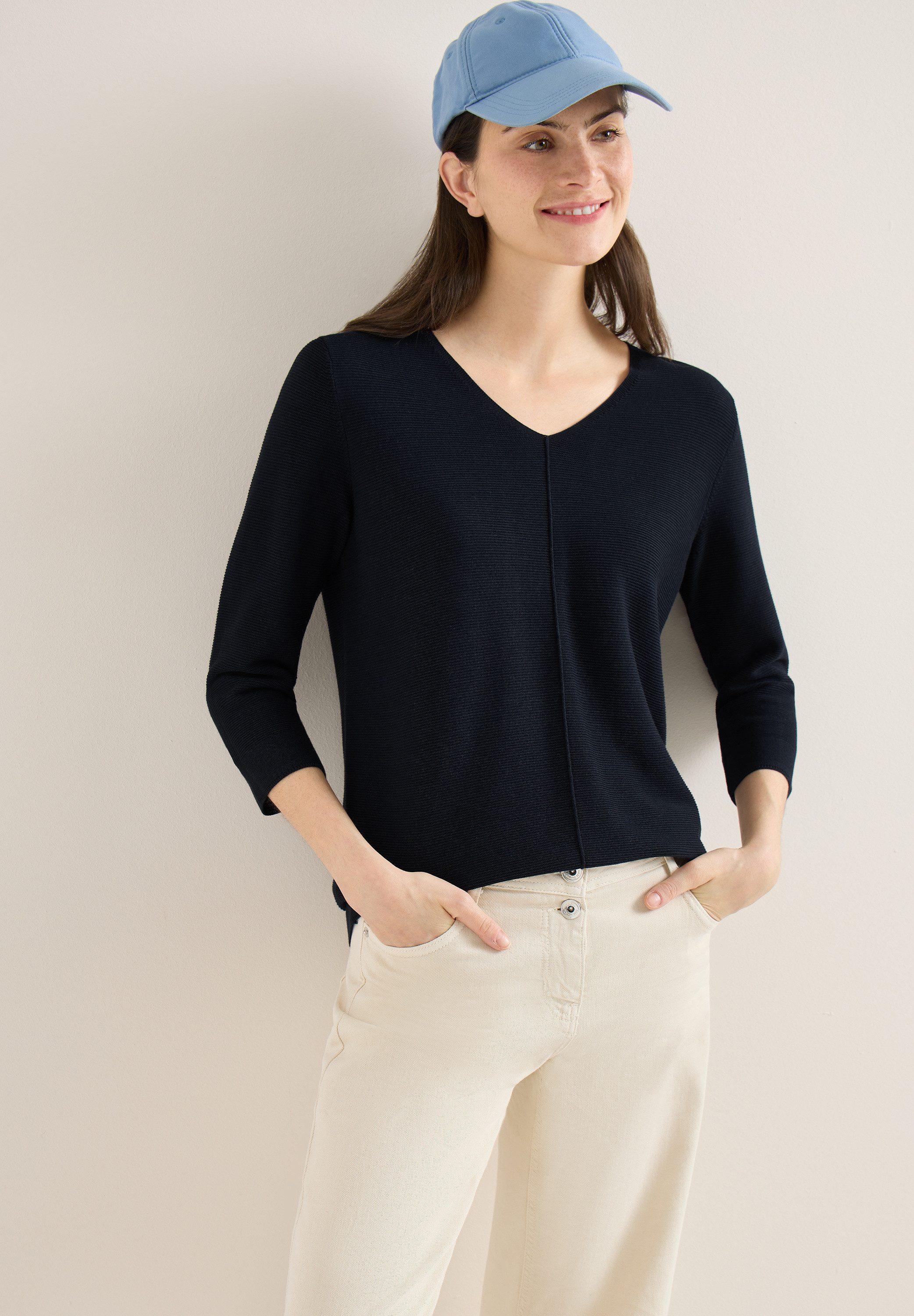 CECIL Strickpullover im soften Baumwoll-Mix