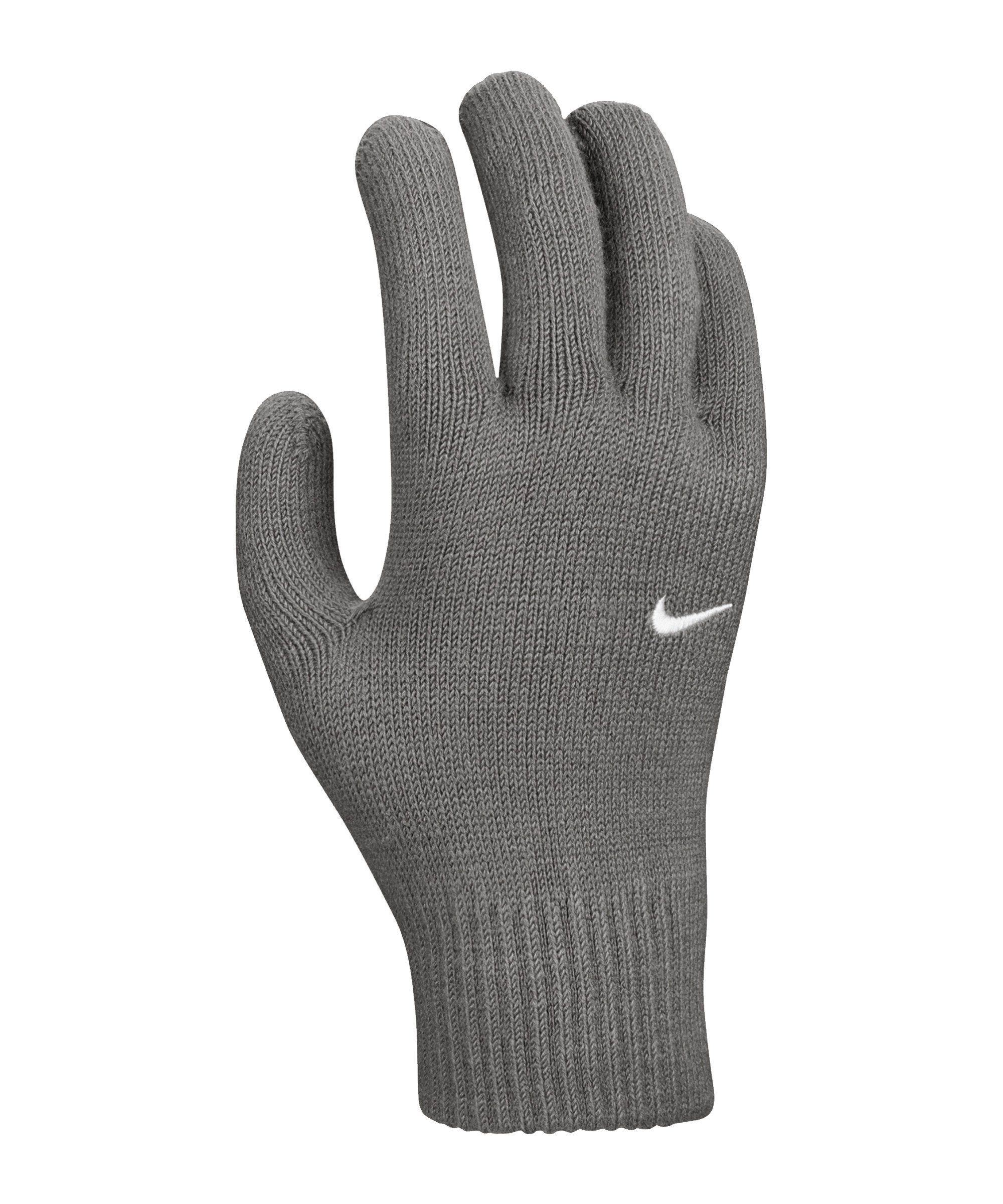 Nike Feldspielerhandschuhe Swoosh Knit Spielerhandschuhe 2.0 grauweiss