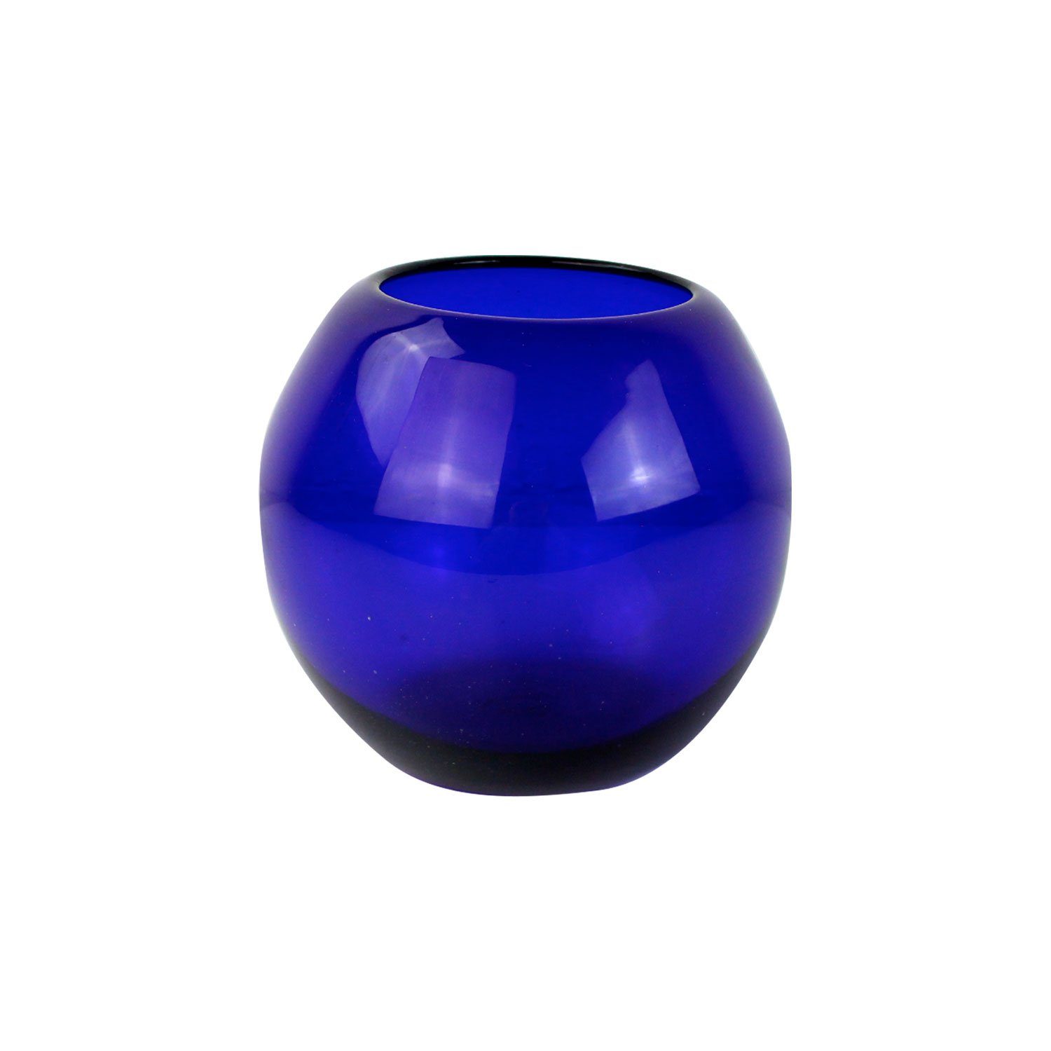 mitienda Dekovase Vase blau cobalt, klein Blumenvase
