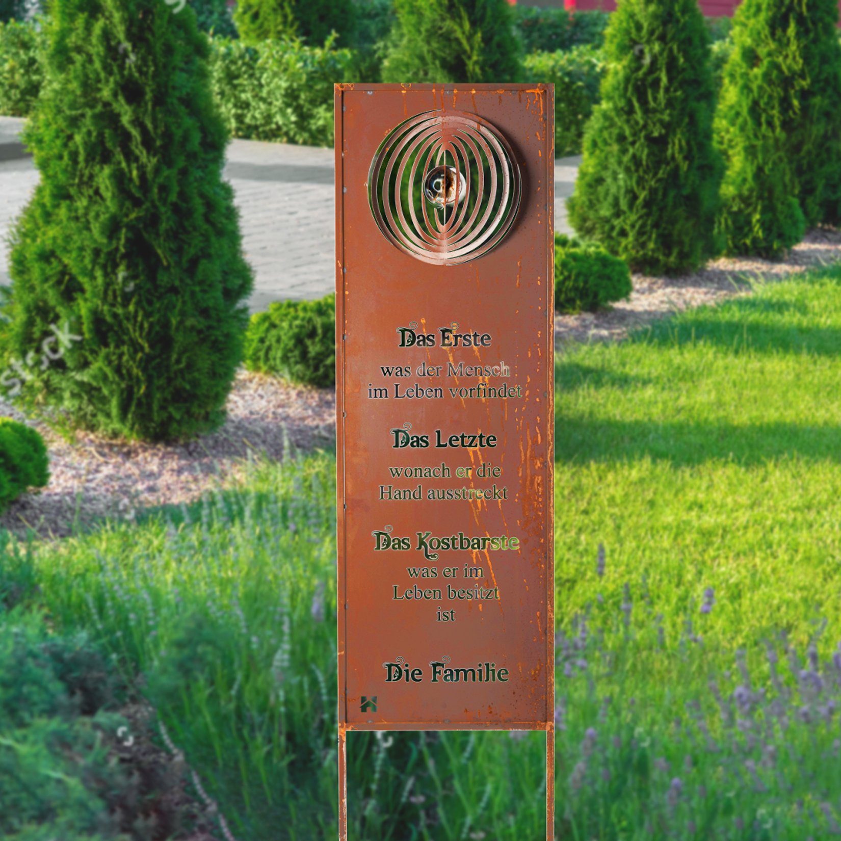 HOME DELUXE Gartenfigur ROST Gartenschild, Gartenstecker günstig online kaufen
