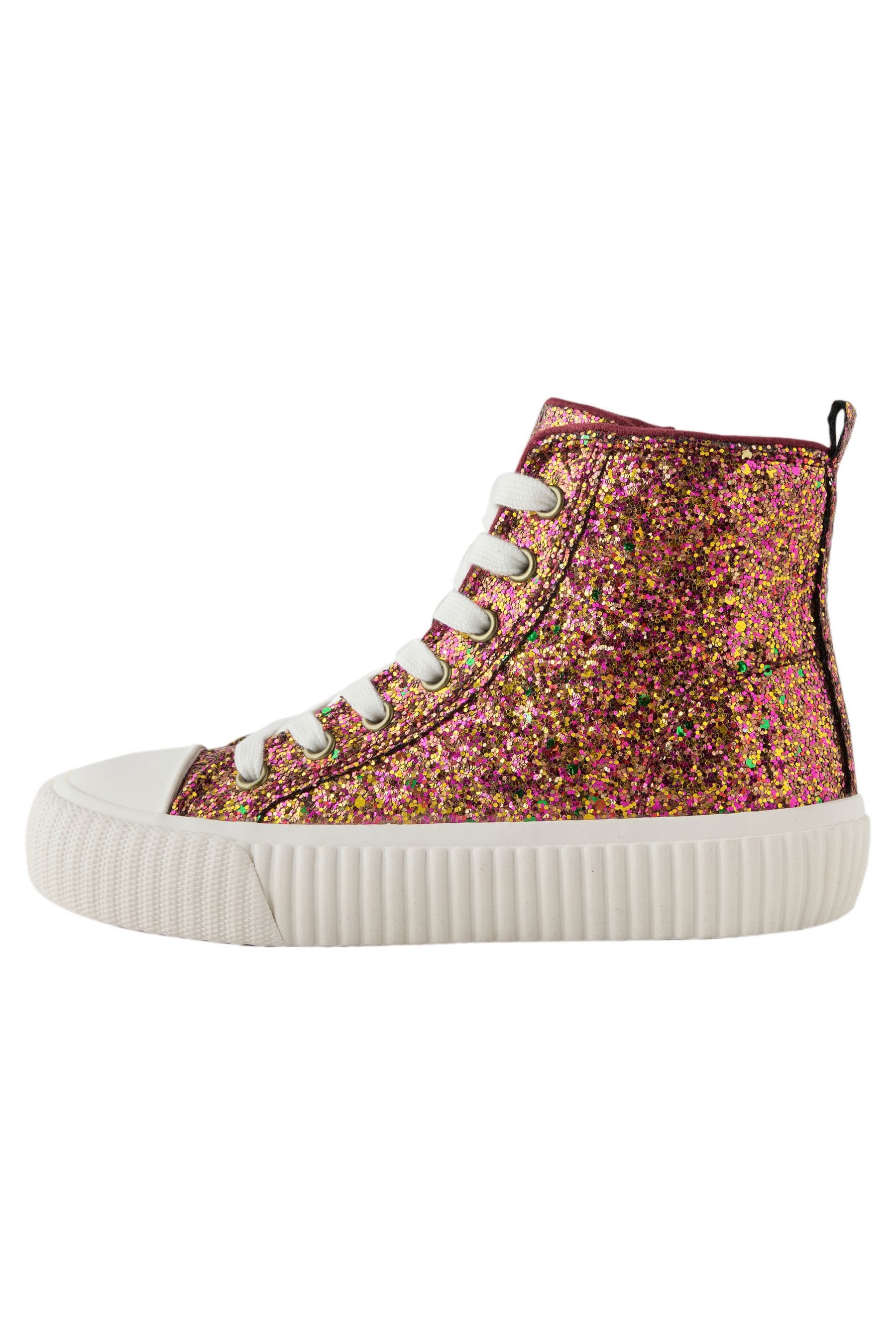 Hi-Top-Sneaker zum Schnüren, weite Passform Sneaker