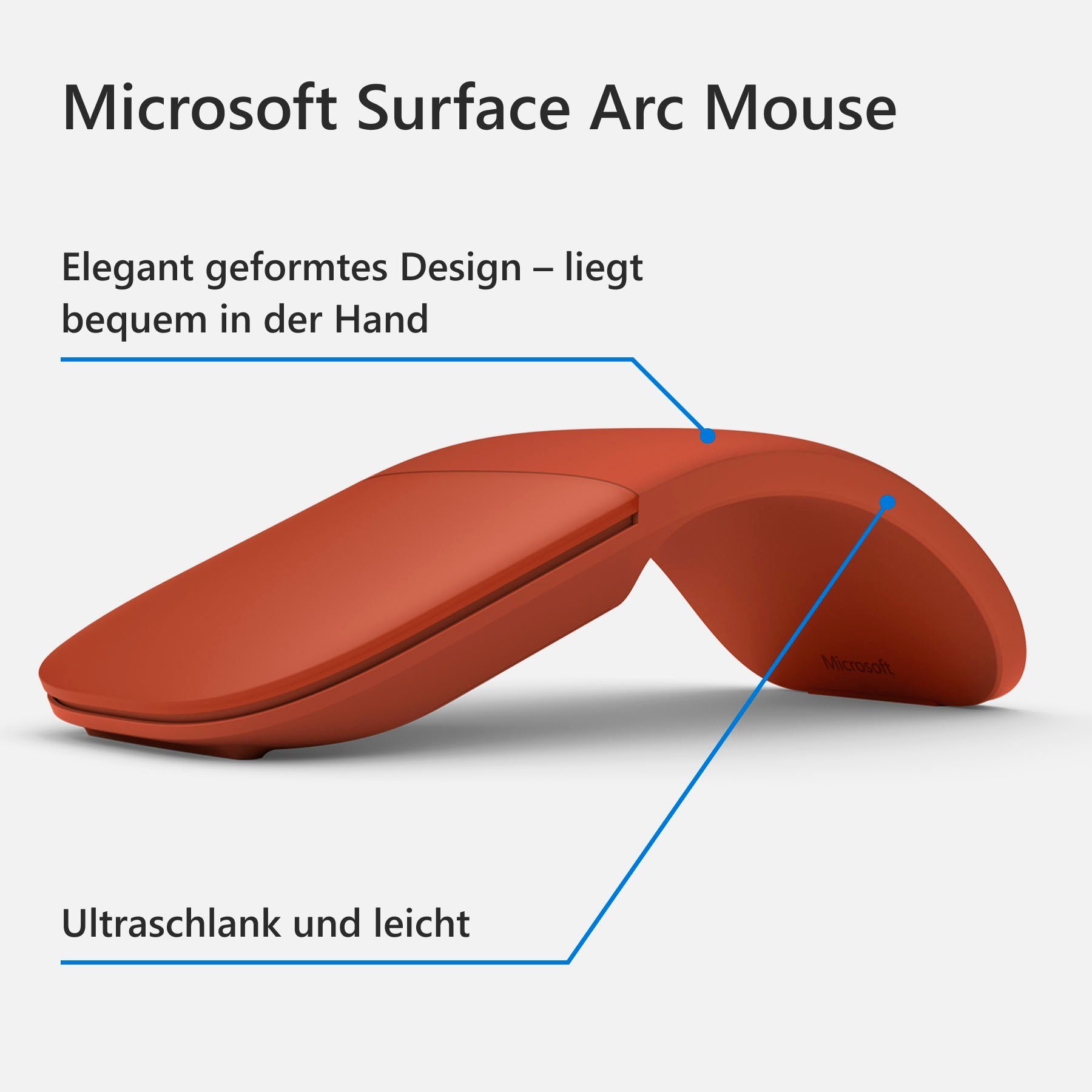 Scrollen für Arc Maus Microsoft Full-Scroll horizontales und Microsoft Mouse vertikales Surface Innovative CZV-00066 Fläche (Bluetooth),