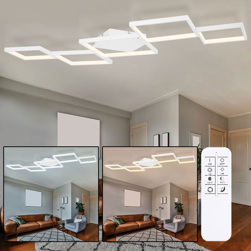 LED Design Deckenleuchte Wohnzimmer modern Deckenlampe Acrylweiß 24 Watt 