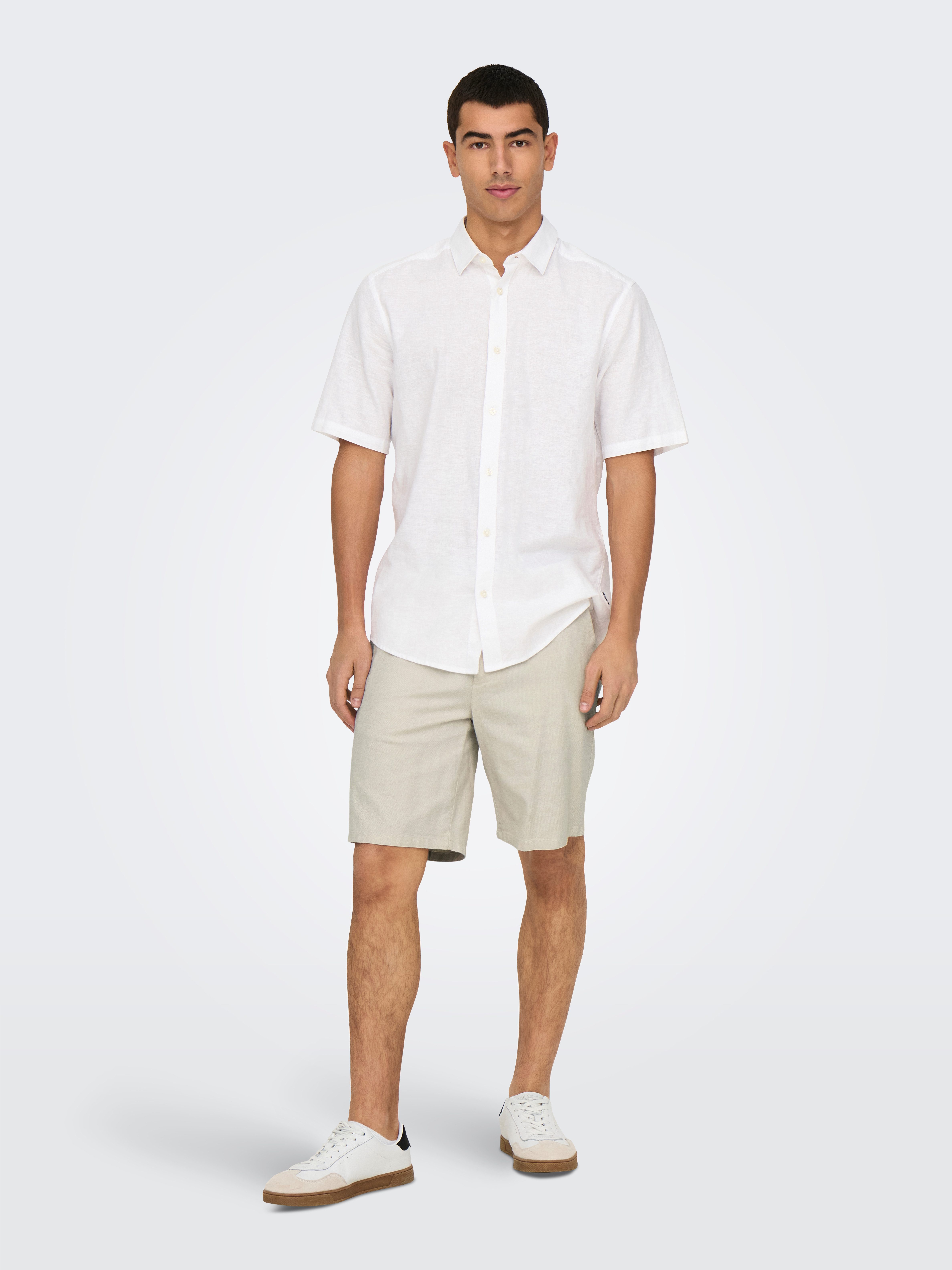 ONLY & SONS Chinoshorts ONSMARK 0011 COTTON LINEN SHORTS NOOS