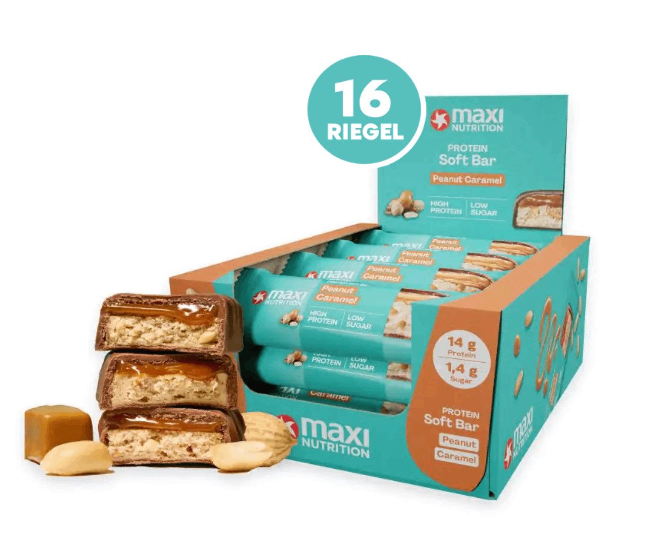 Maxi Nutrition Protein Soft Bar (16x45g), Maxi Nutrition Proteinriegel Riegel Riegel, 16 er Packung 16x45g à 45 St., 720 g, Geschmack