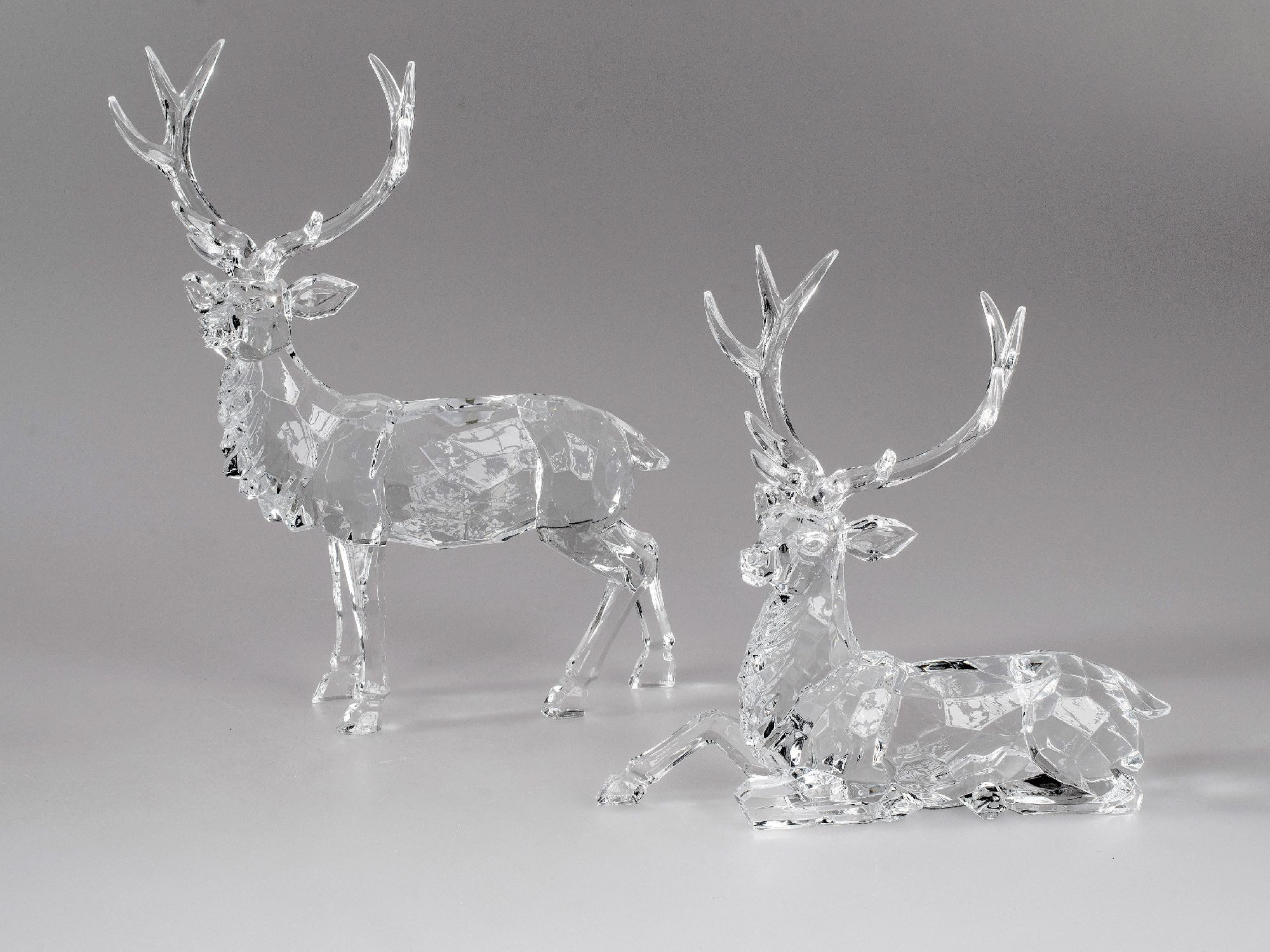 formano Dekofigur Acryl, Farbe: Transparent, Motiv: Hirsch günstig online kaufen