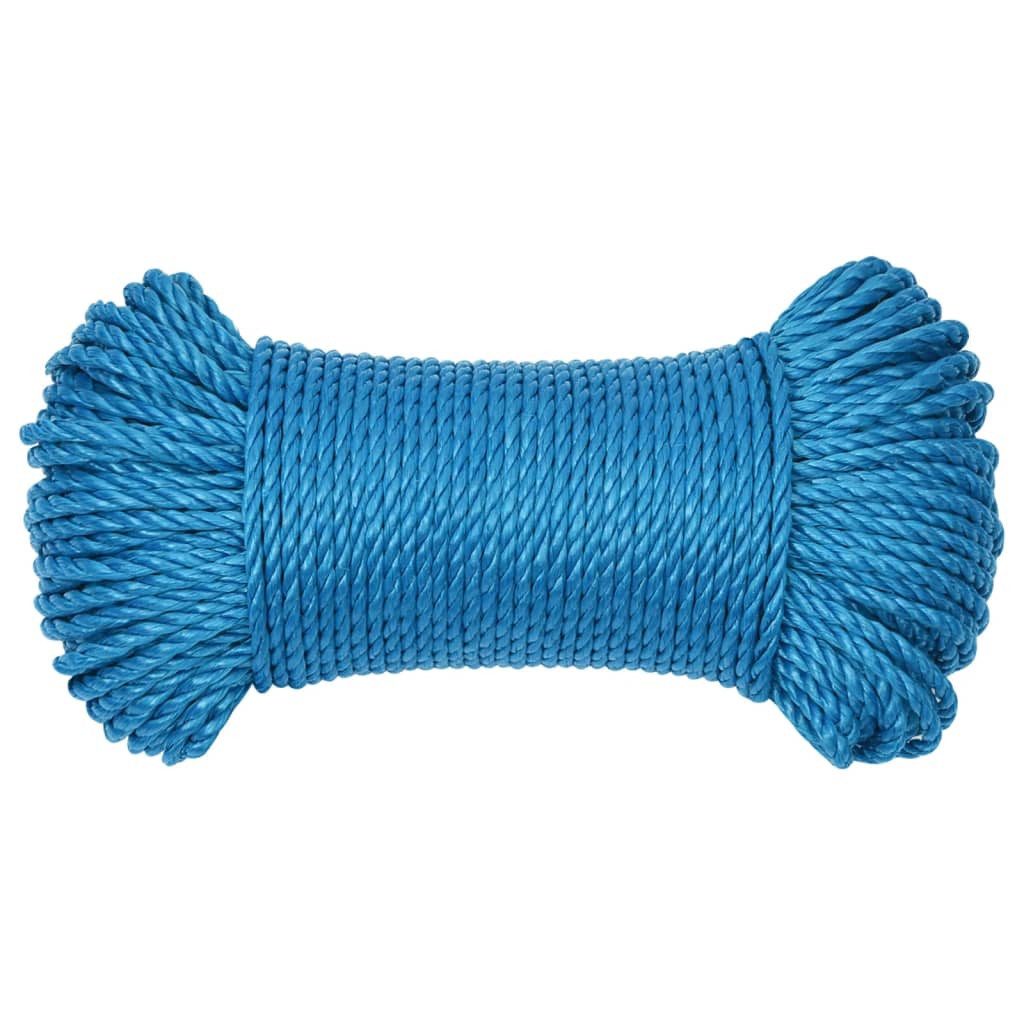vidaXL Arbeitsseil Blau 3 mm 25 günstig online kaufen