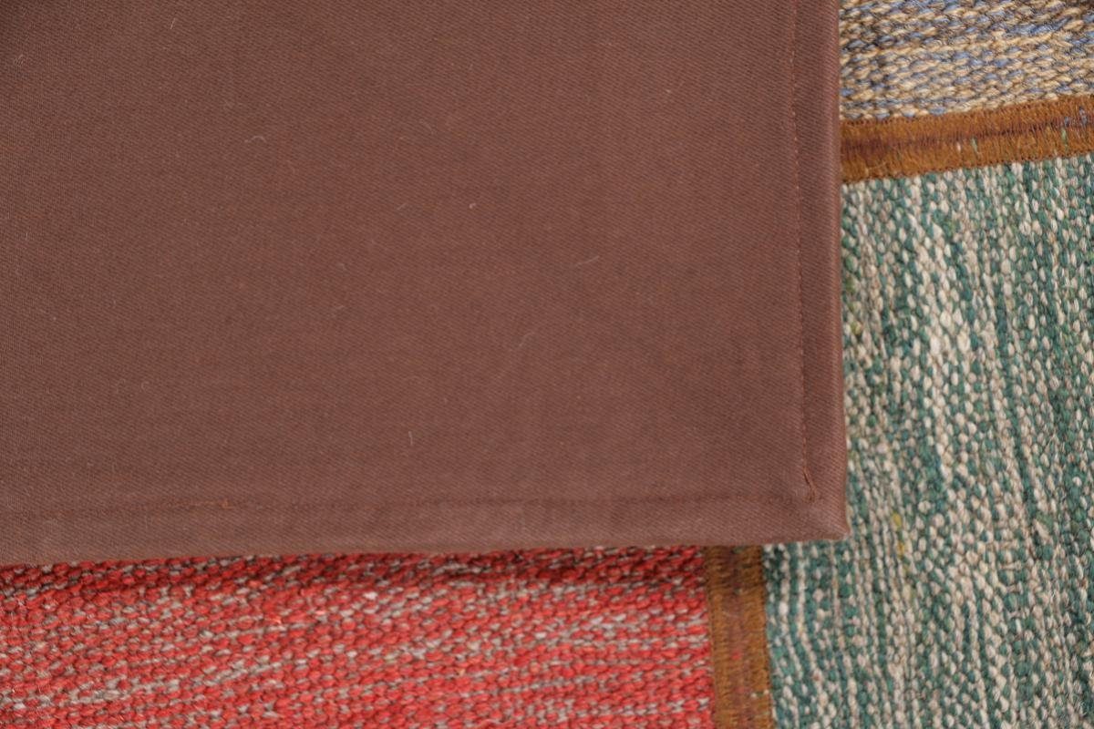 Orientteppich Kelim Patchwork Handgewebter / 4 Perserteppich, Nain Höhe: rechteckig, Orientteppich Trading, mm 139x200