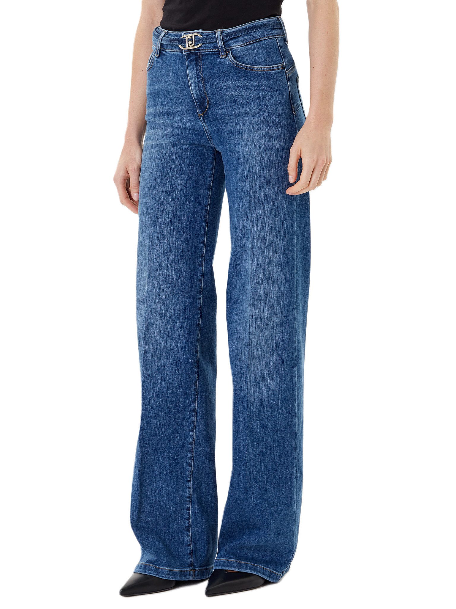 Liu Jo Bootcut-Jeans - Damen Jeans Flared High Waist ? Stretch Denim ? ausgestellte Jeansho