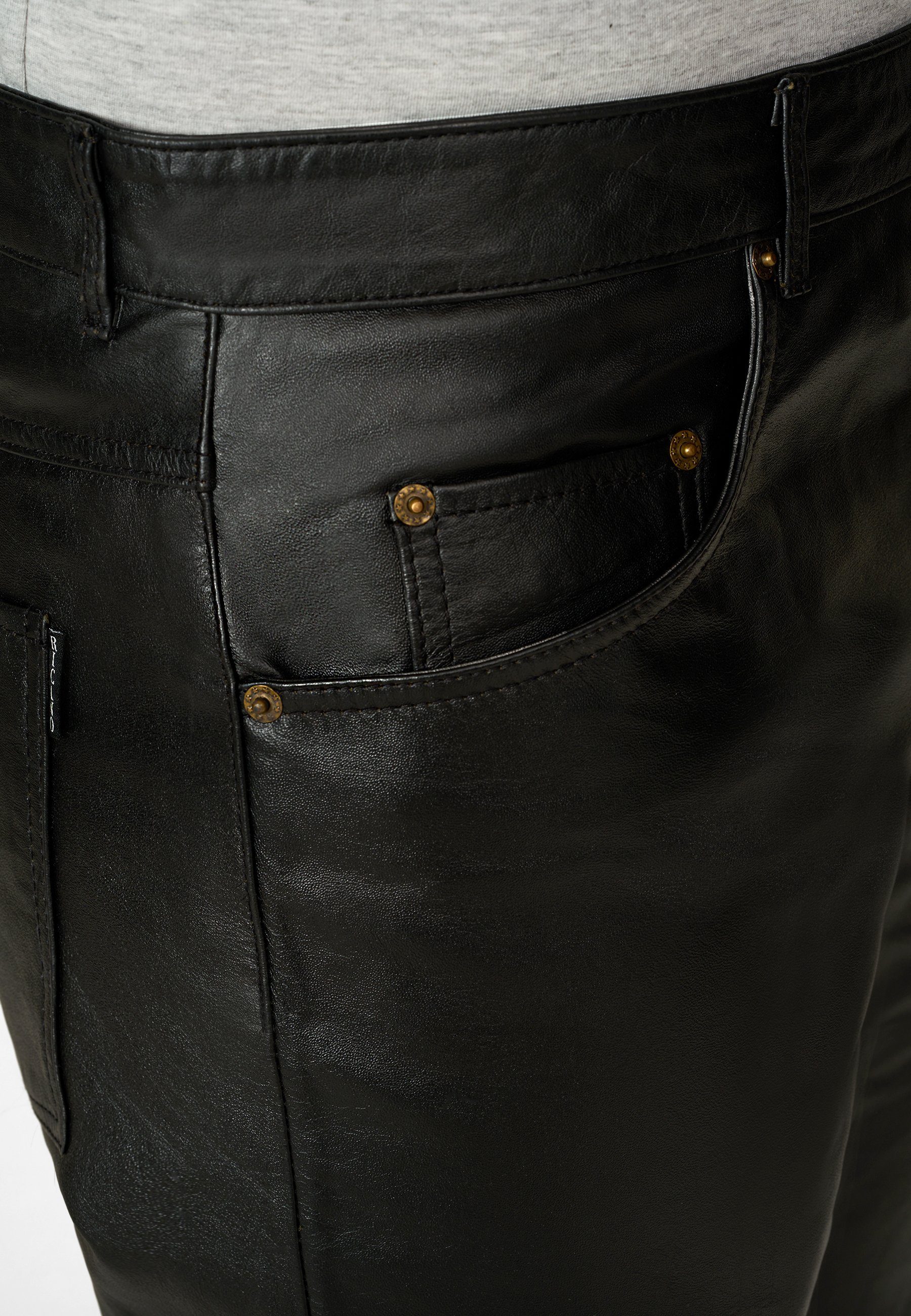 Hochwertiges Lederhose Jeans RICANO Büffel-Nappa-Leder 01
