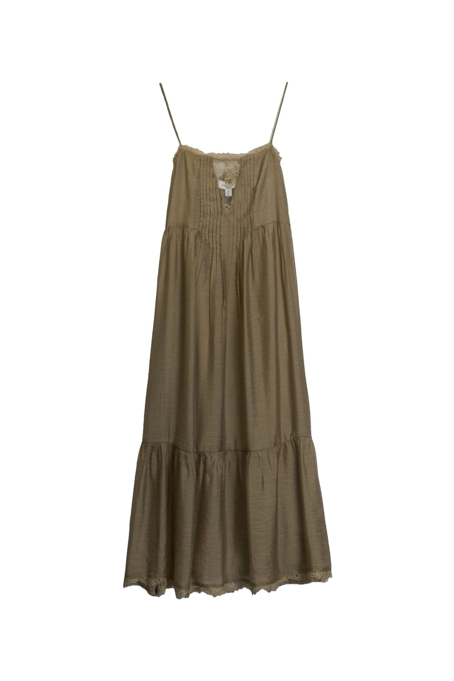 Bhoem Trägerkleid Maxi-Trägerkleid mit Spitzendetail (1-tlg)