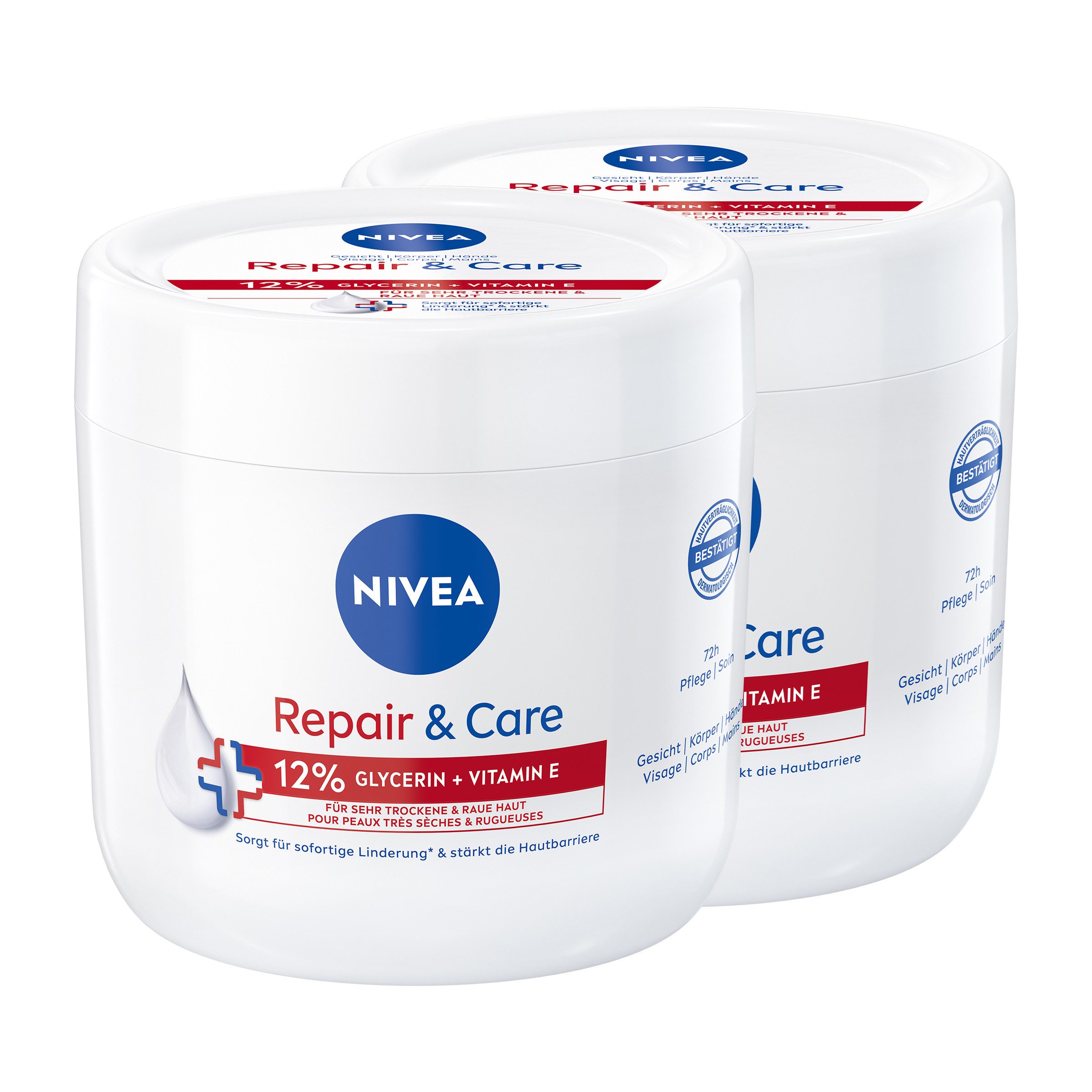 Körpercreme Repair & Care Intensive Pflegecreme Glycerin Bodylotion 2x400ml