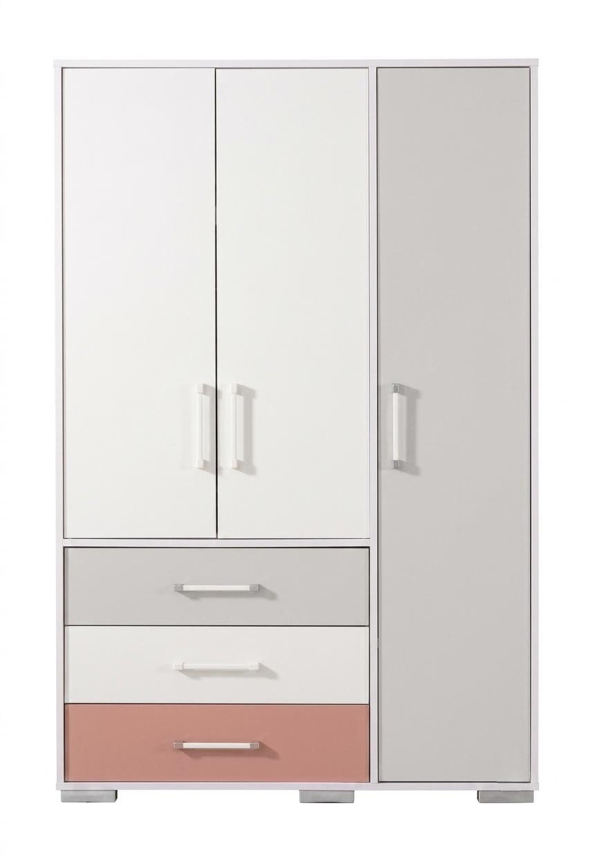 JVmoebel Kleiderschrank Weißer Holz-Kleiderschrank für Jugendzimmer im modernen Design
