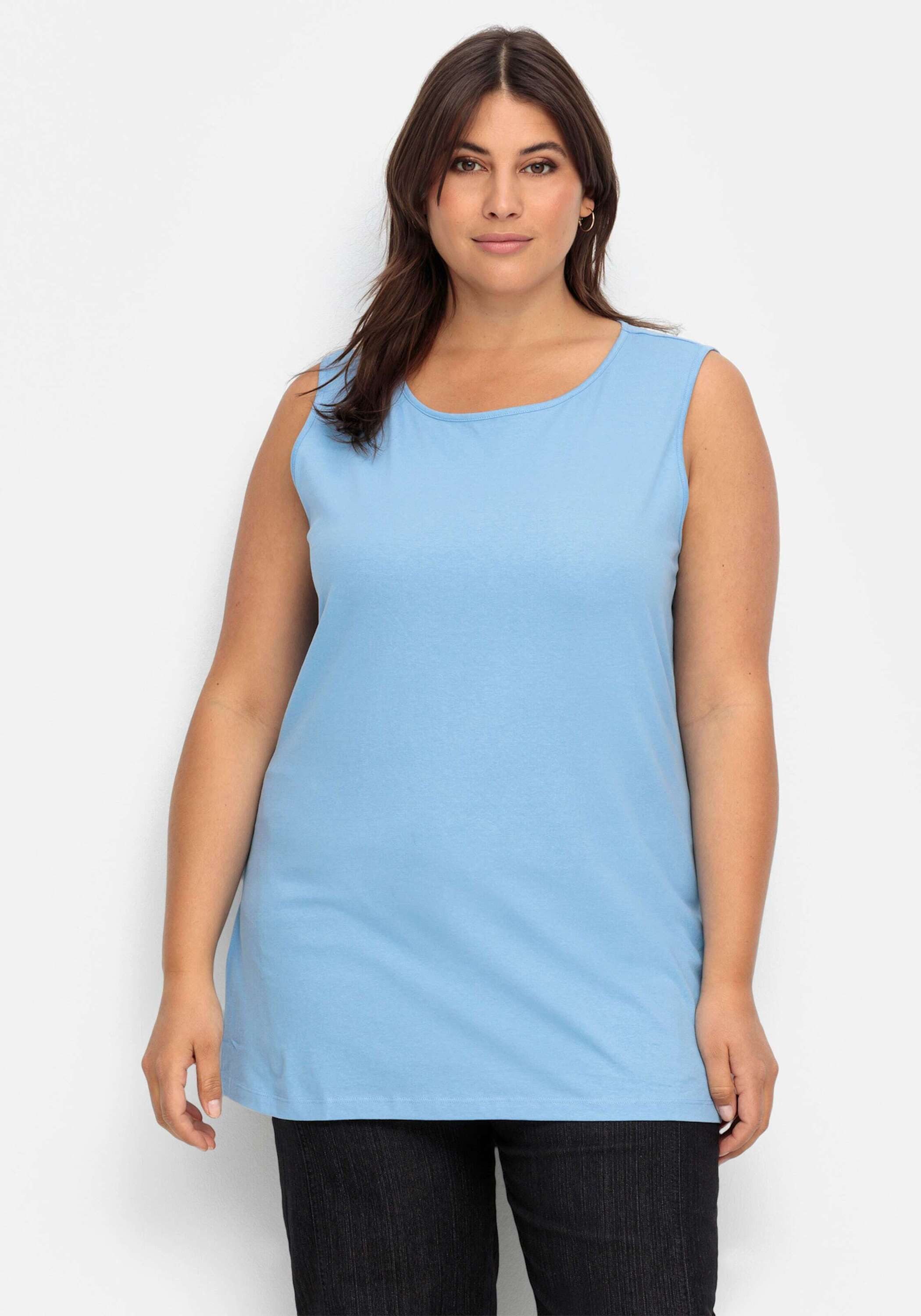 Sieh an! Shirttop Longtop Ärmellos