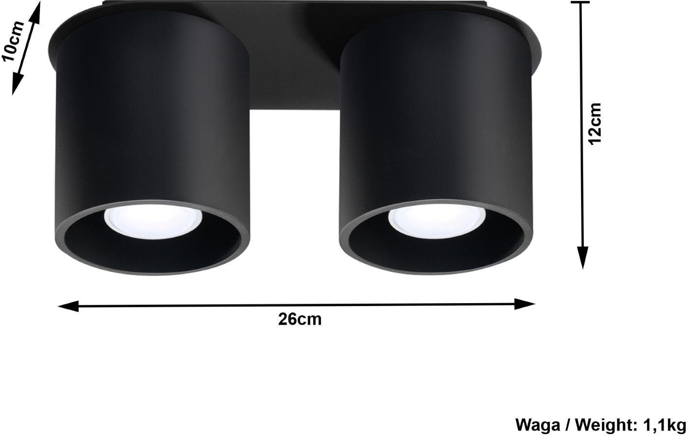 SOLLUX Deckenlampe Leuchtmittel, ohne lighting ORBIS, Deckenleuchte