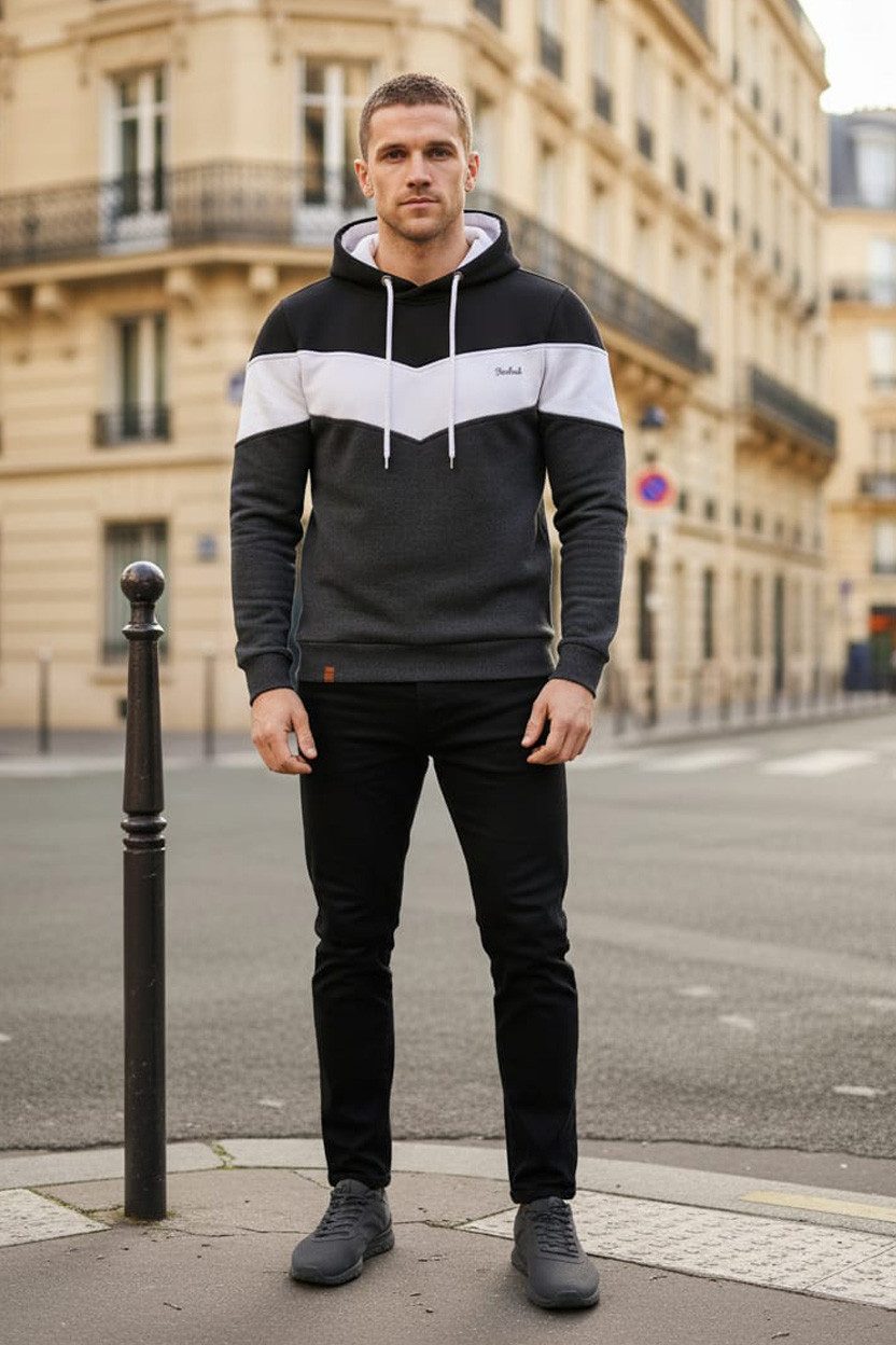 Reslad Hoodie Reslad Kapuzenpullover RS-1008 (1-tlg) Winter-Pullover Kapuze günstig online kaufen