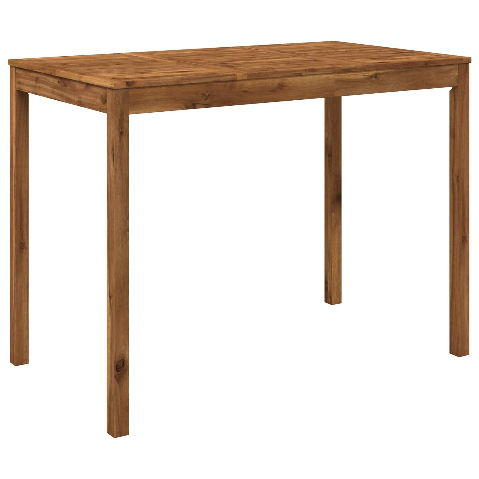 vidaXL Gartentisch Gartenbar-Tisch Natur 141 x 80,5 x 105 cm Massivholz (1-St)