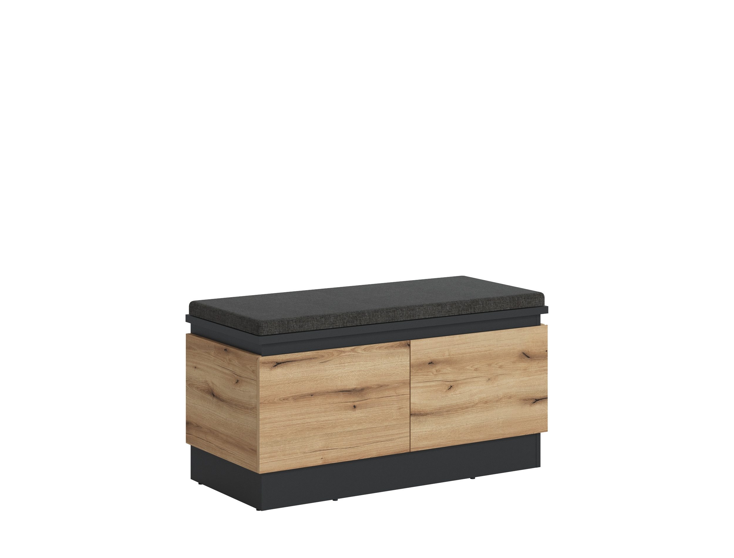 freiraum Schuhbank CORTE, in Coast Evoke Eiche Dekor/Kosmos Grau - 100,6x53,8x45 (BxHxT)