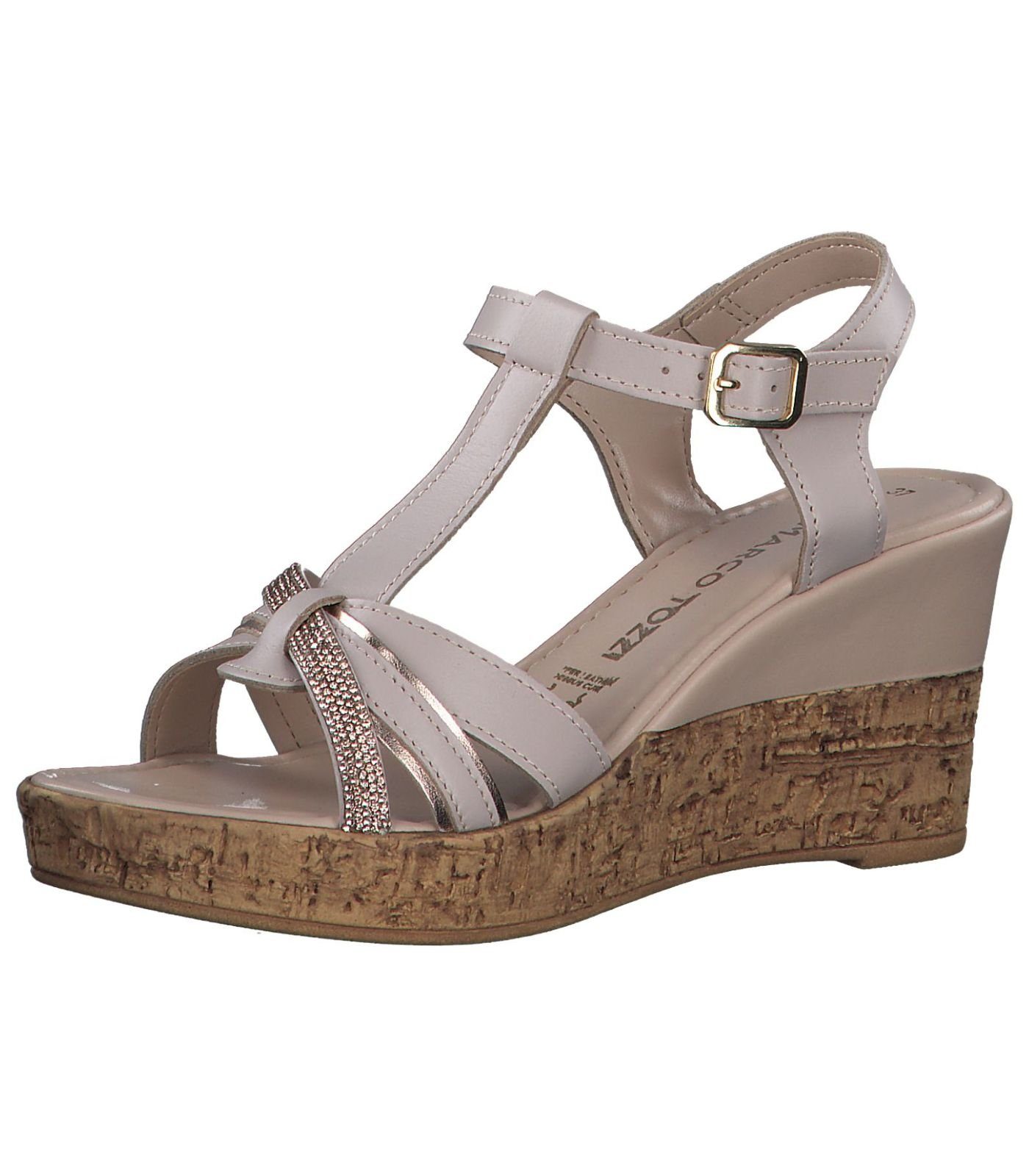 MARCO TOZZI Rose Keilsandalette Sandalen Leder/Textil