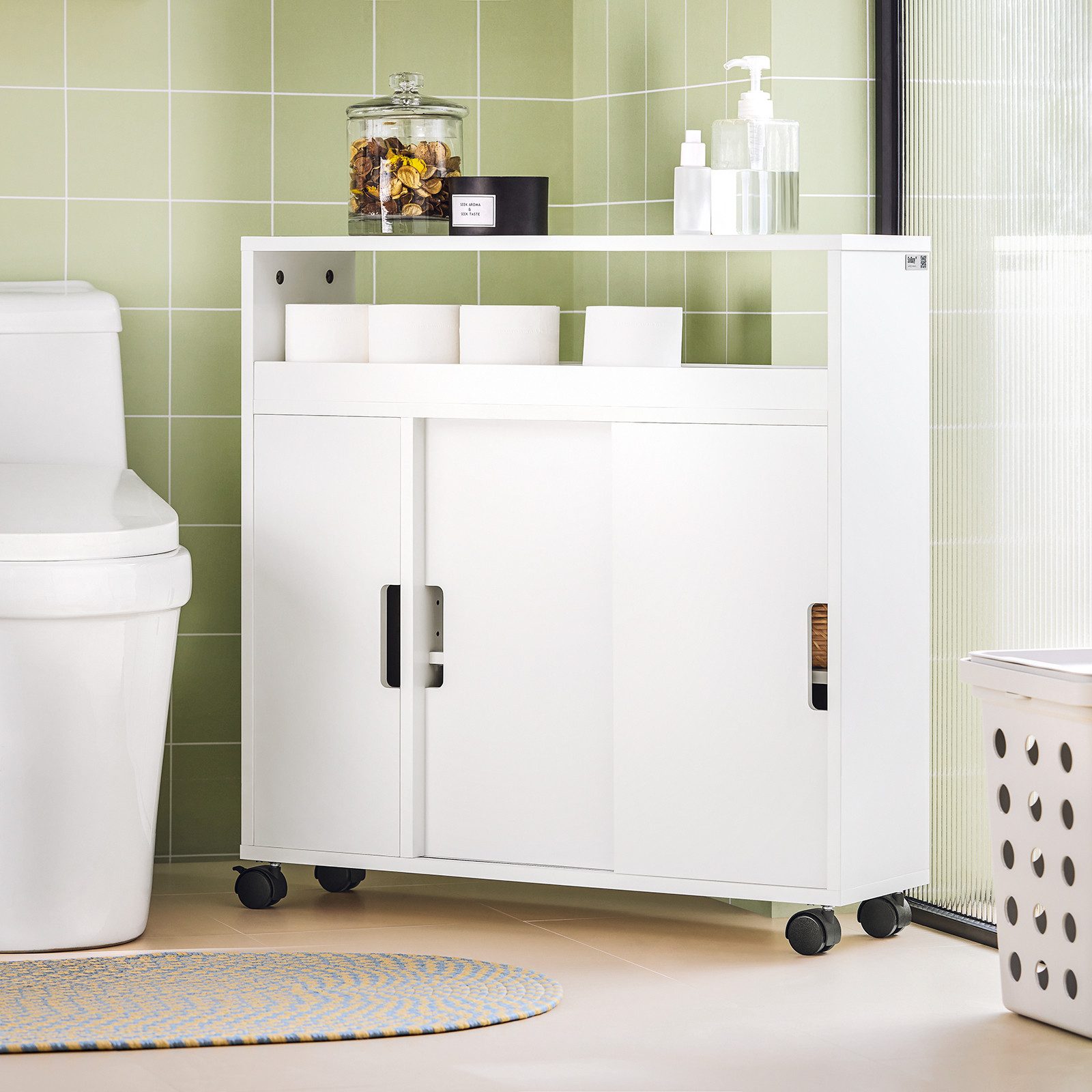 SoBuy Regal BZR31/BZR02, Nischenschrank Badrollwagen Badezimmerregal günstig online kaufen
